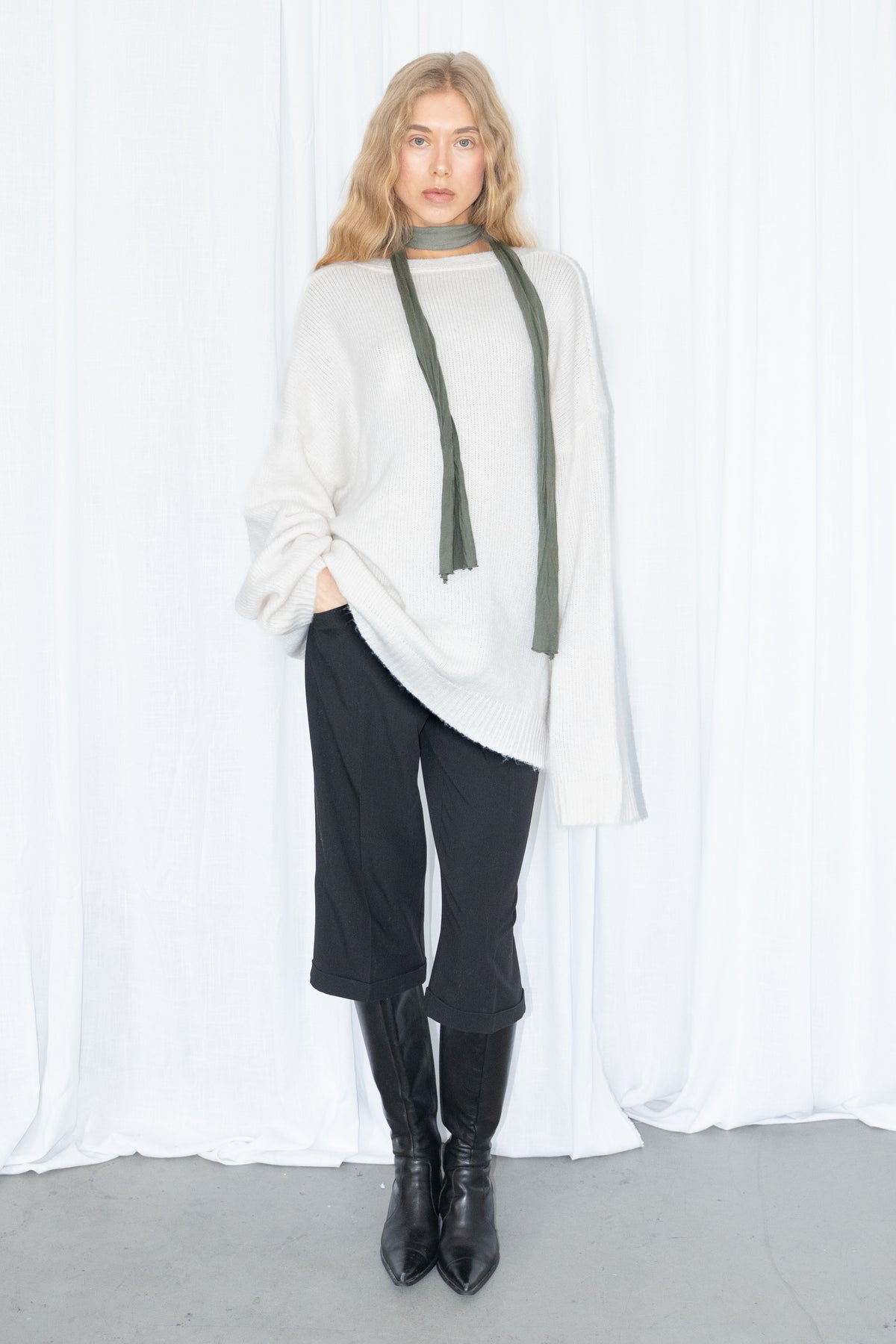 Off-White Oversized Knit Cardigan - Size L