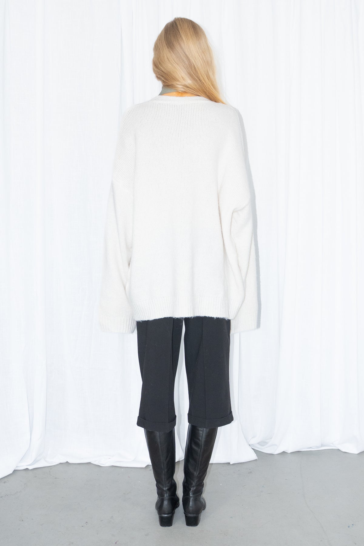 Off-White Oversized Knit Cardigan - Size L