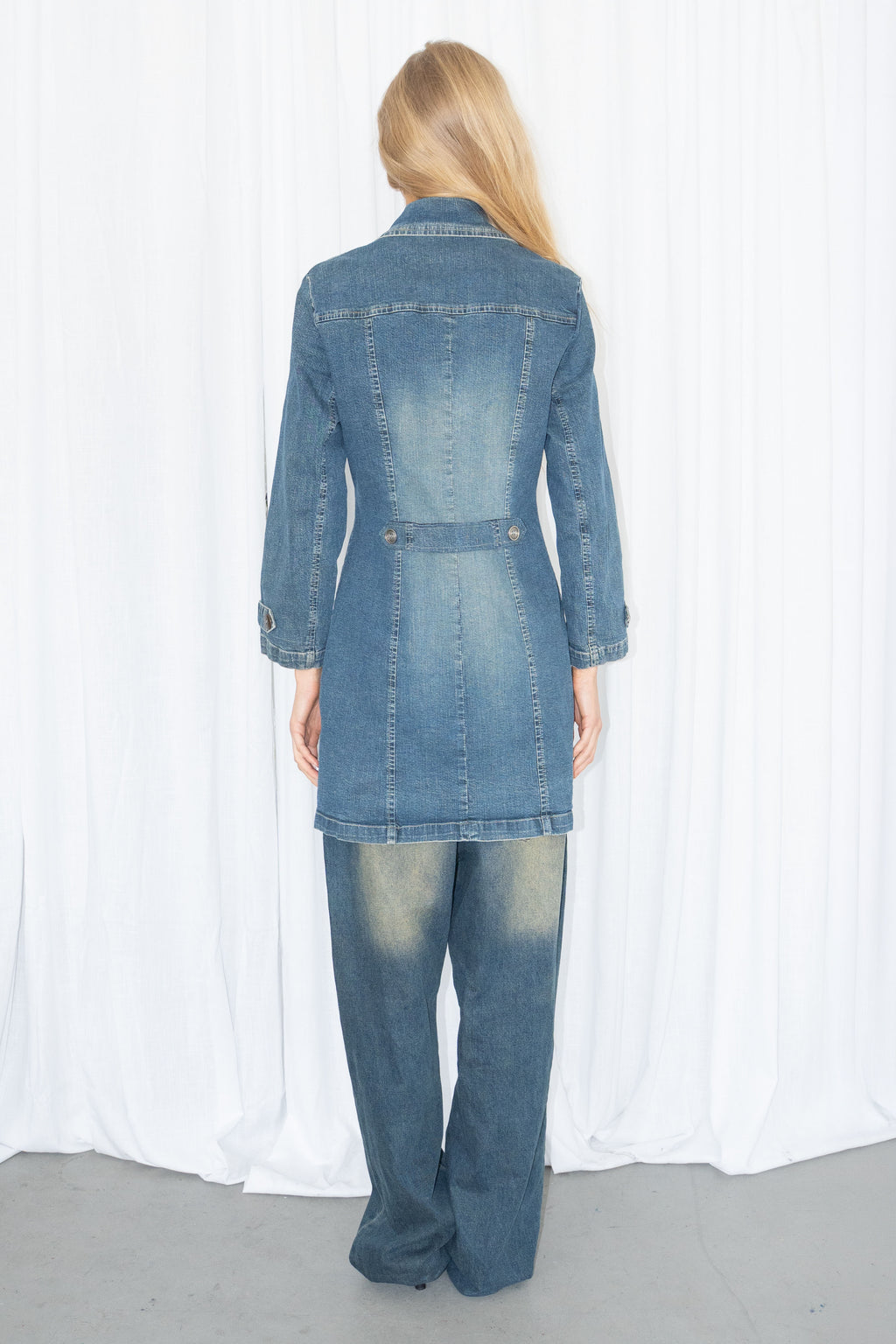 Denim Trench Jacket - Size M/L