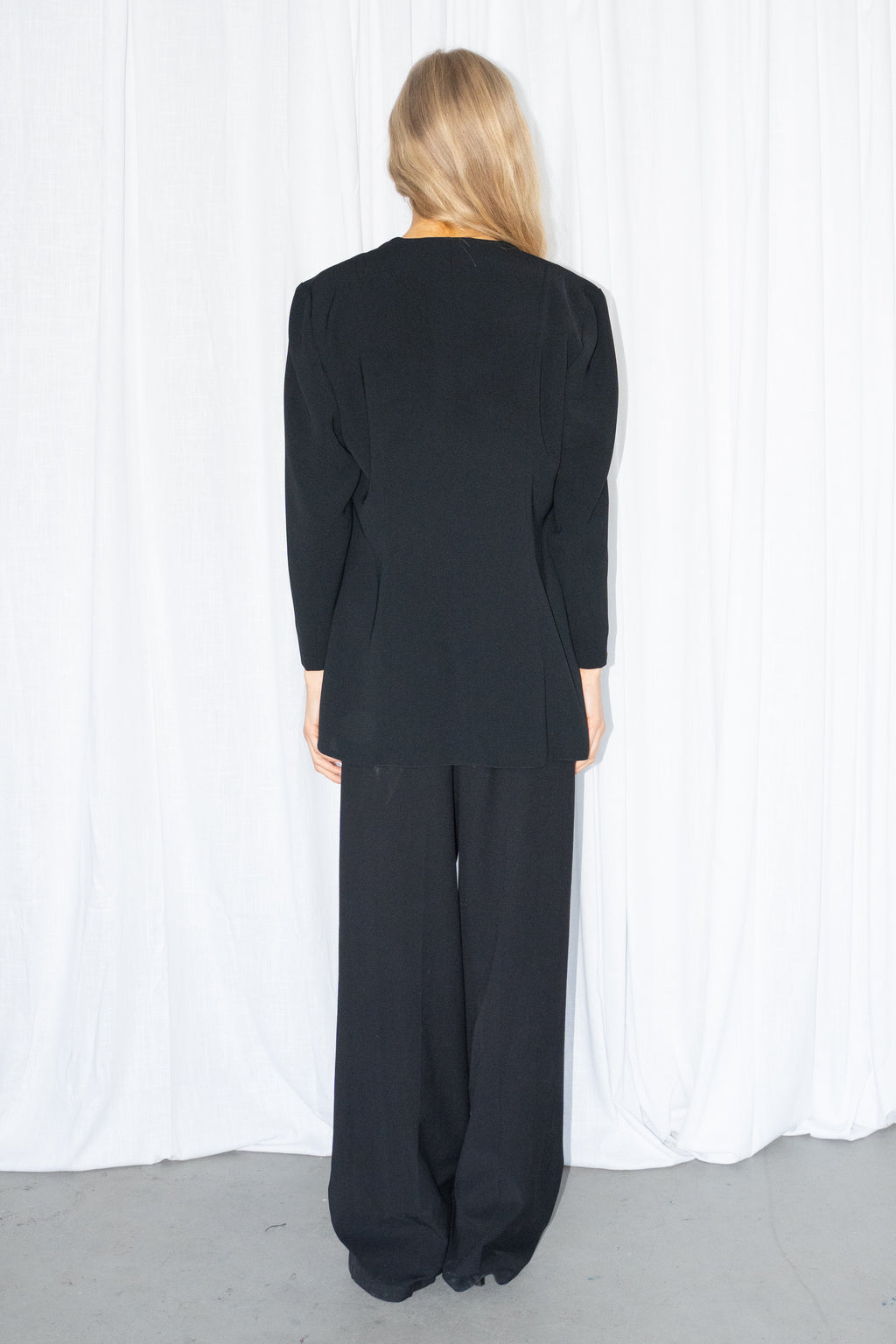 Black V-Neck Blazer - Size M