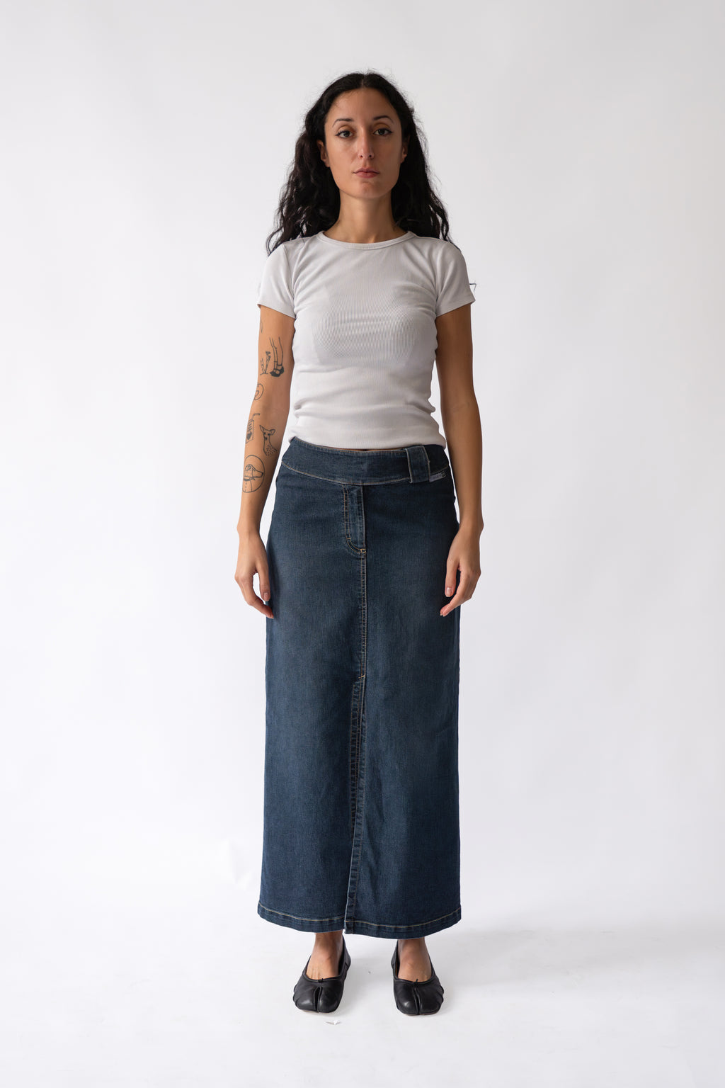 Denim Maxi Skirt