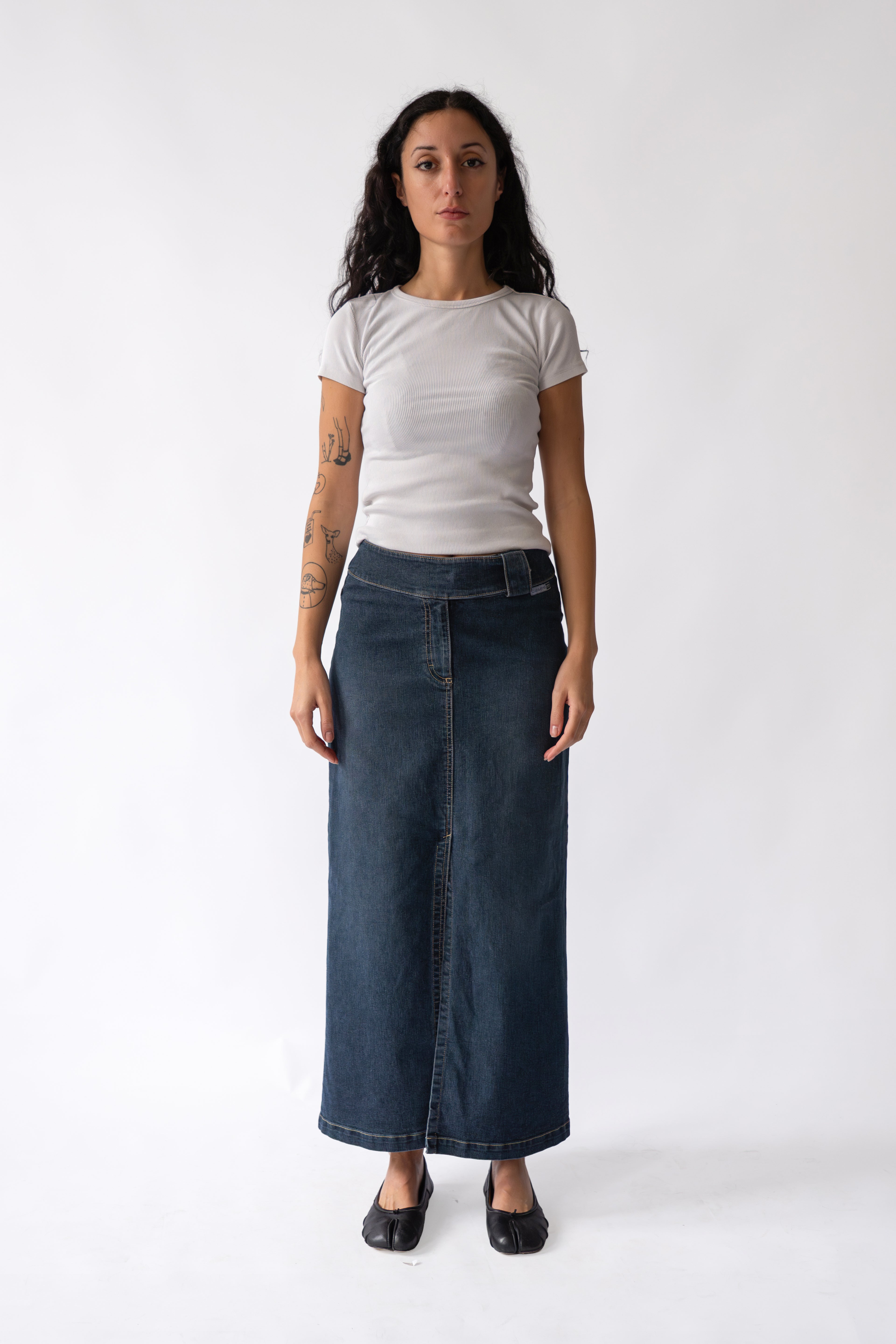 Denim Maxi Skirt