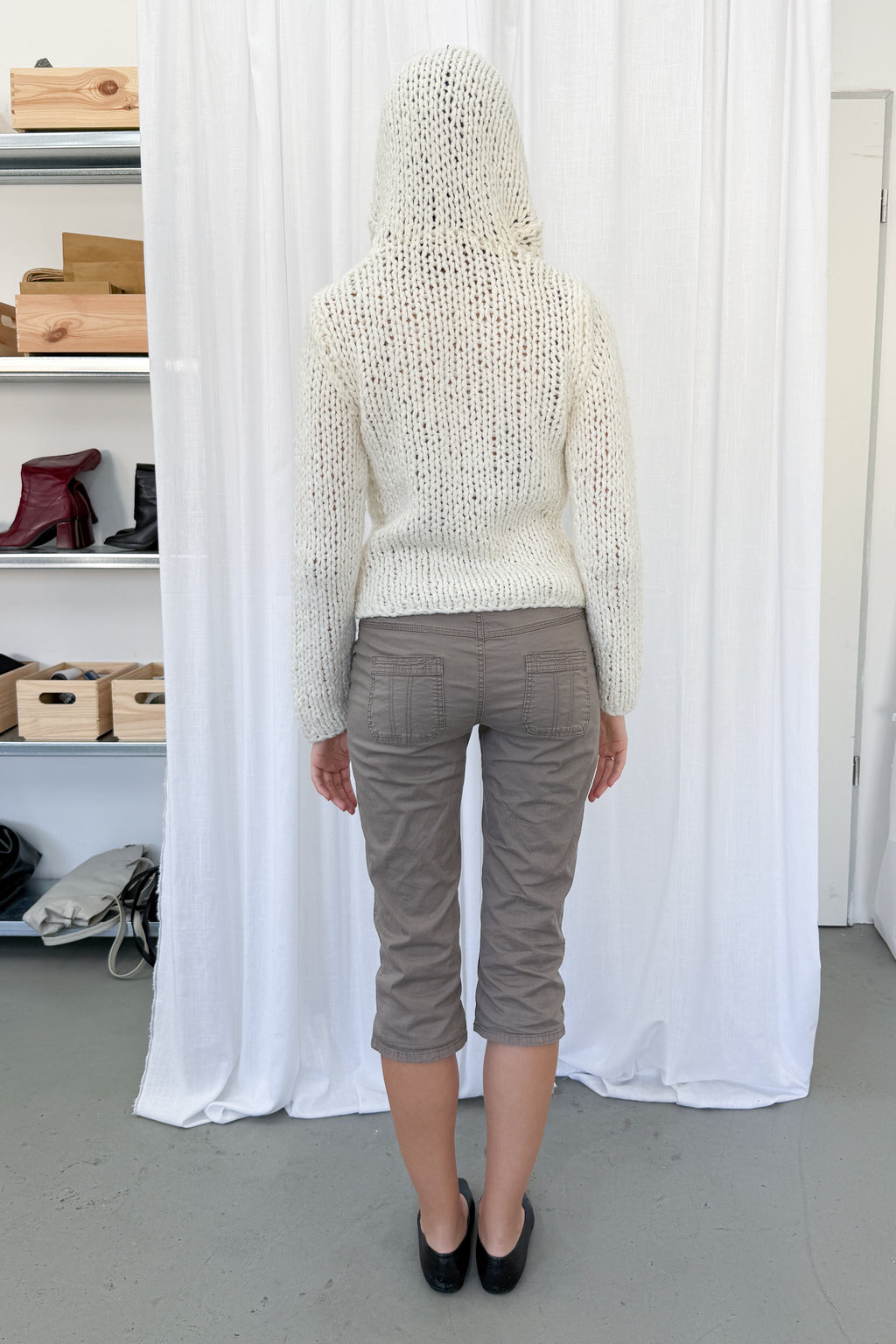 Creme Knit 15% Wool - Size S/M