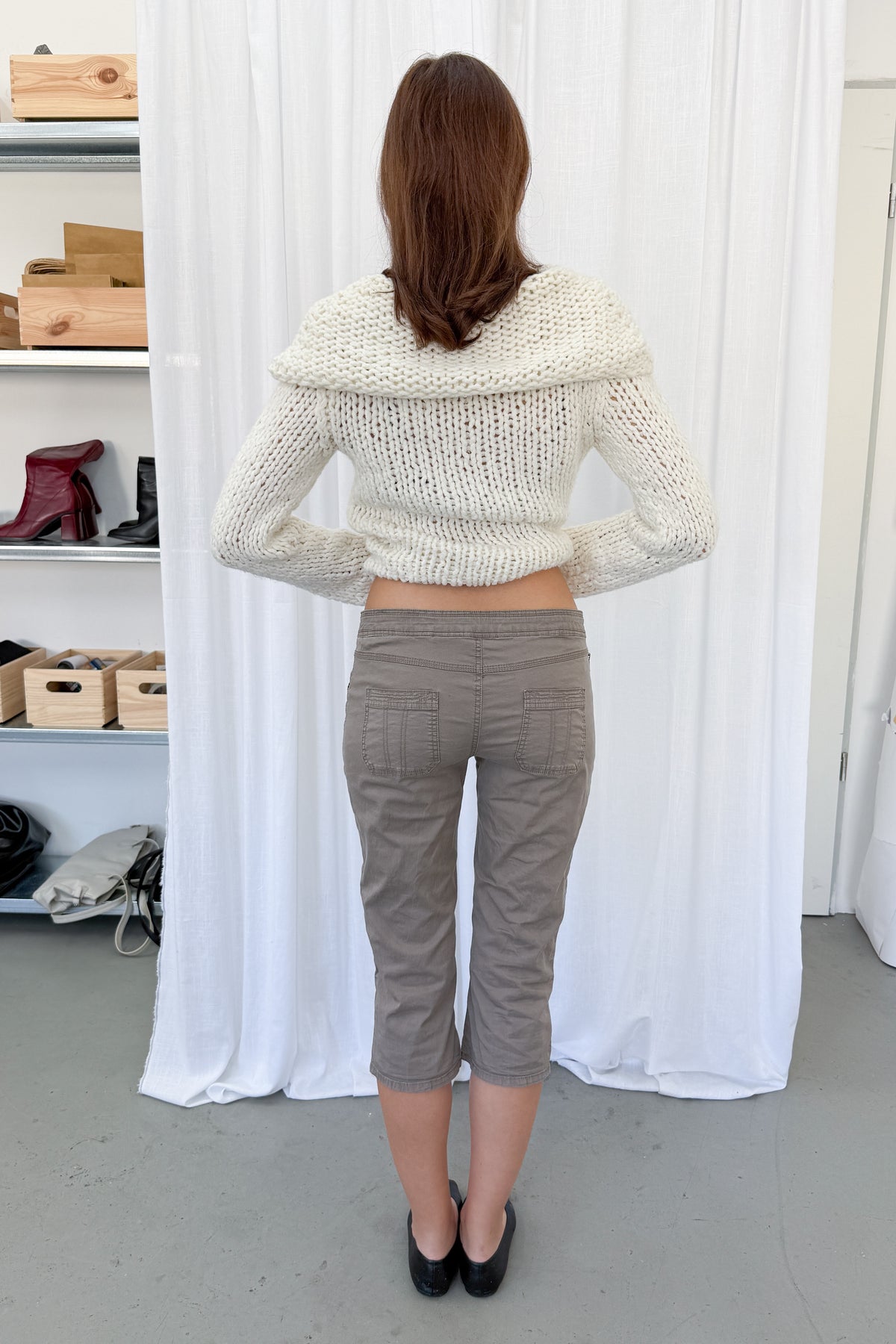 Light Brown Capri - Size S/M