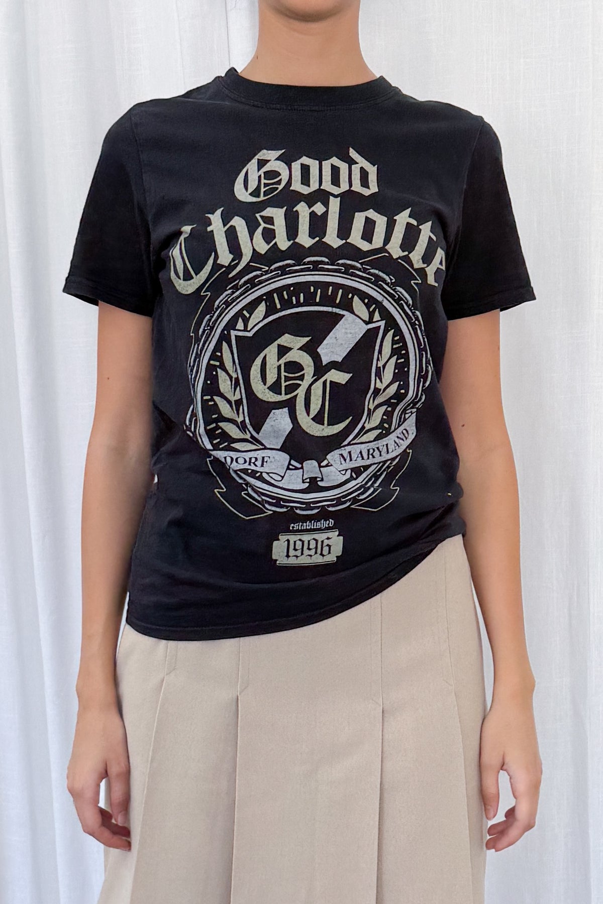 Black Graphic Tee - Size S