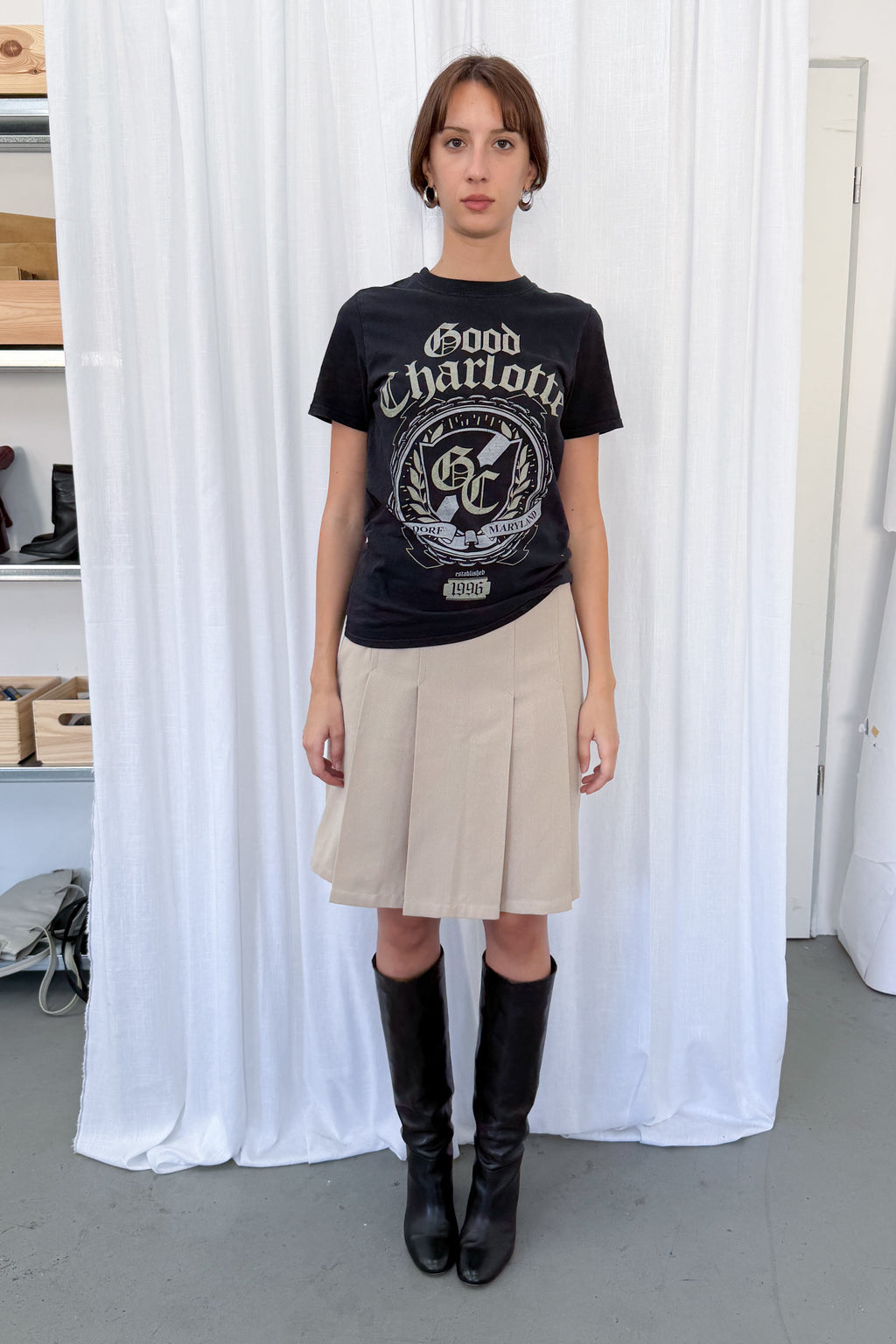 Black Graphic Tee - Size S