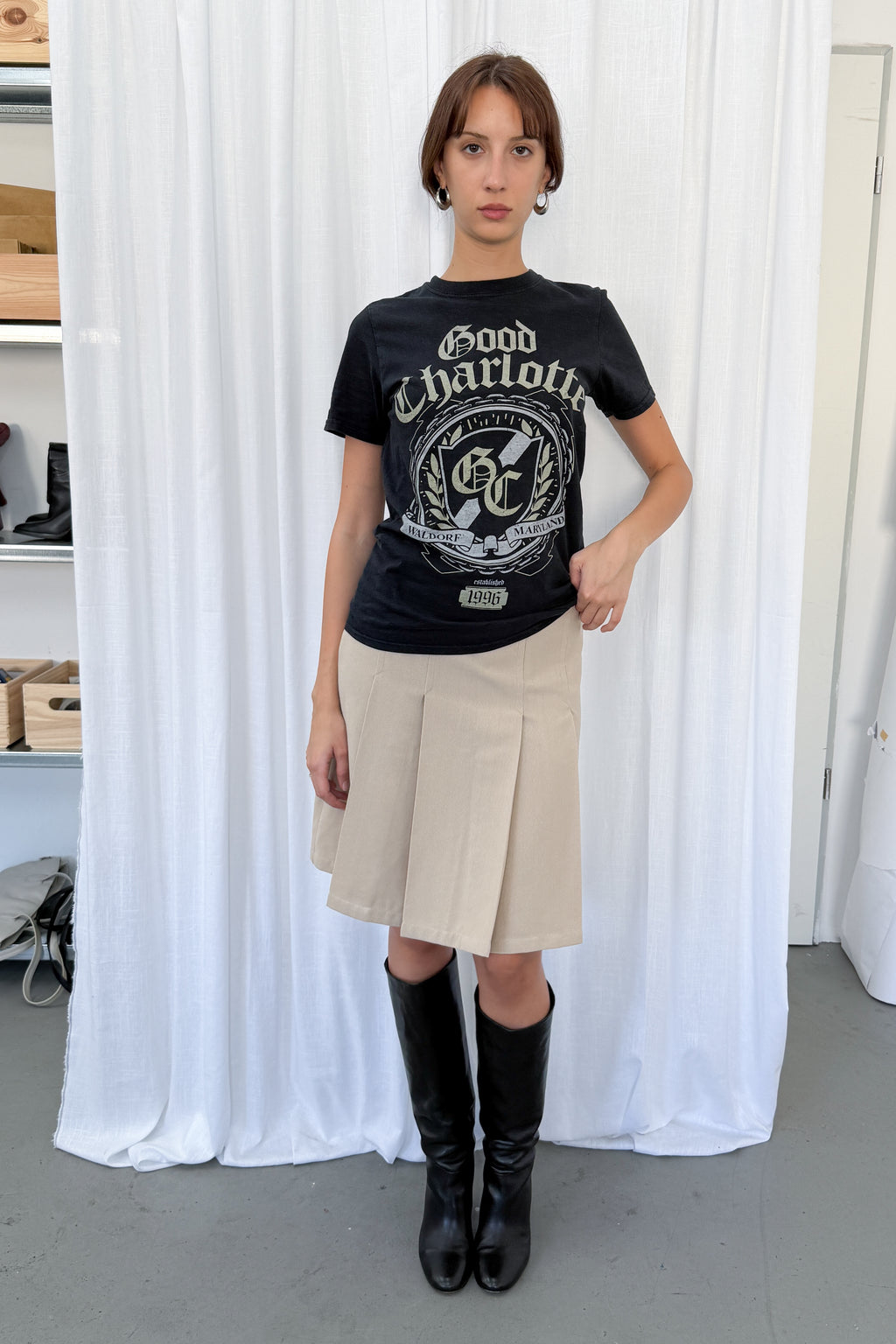 Black Graphic Tee - Size S