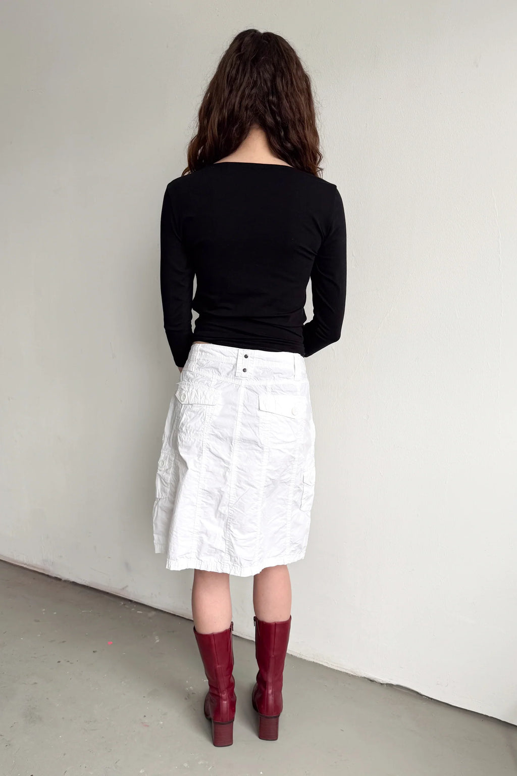 White Cargo Skirt - Size S/M