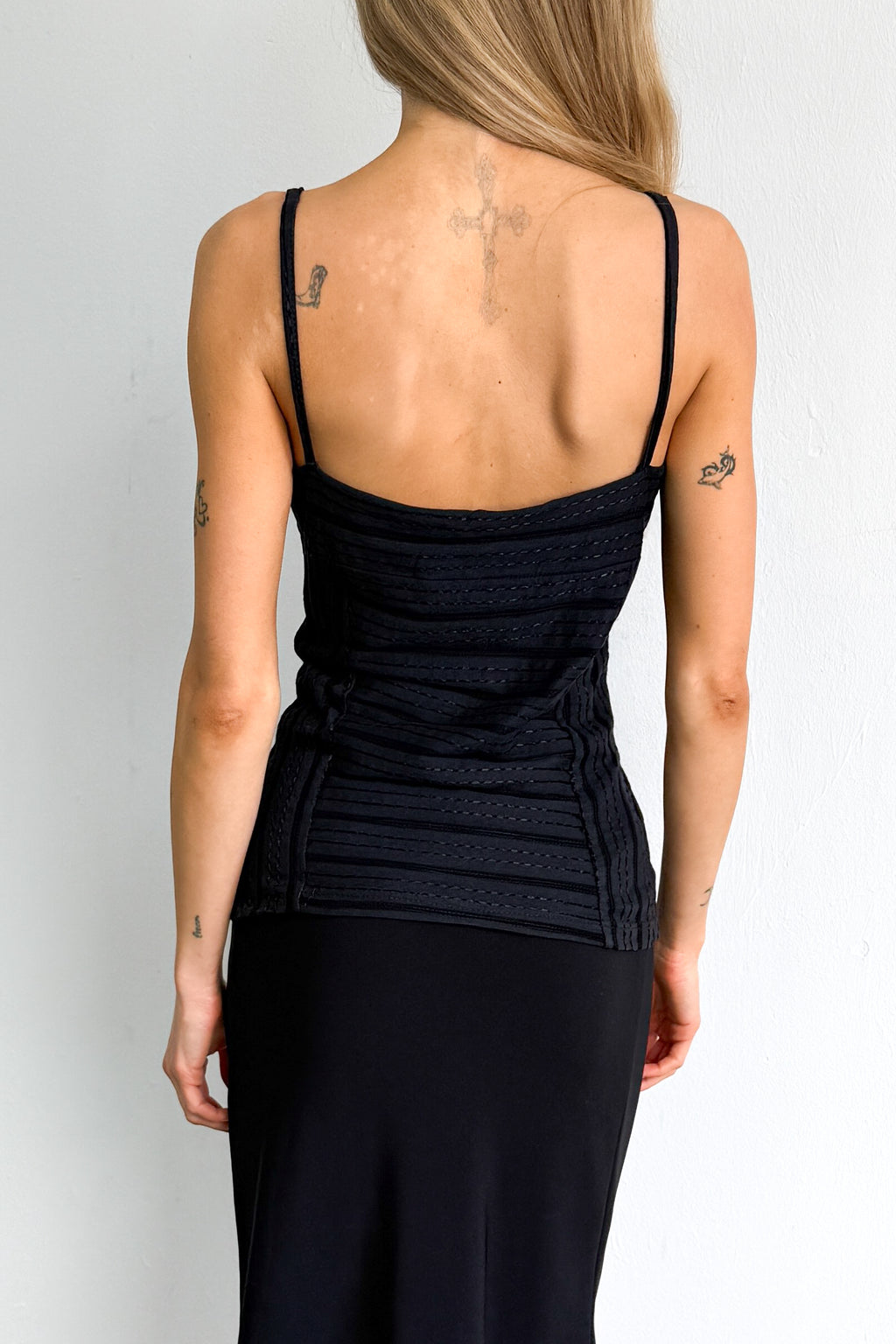 Black Strap Top Tailored - Size S/M