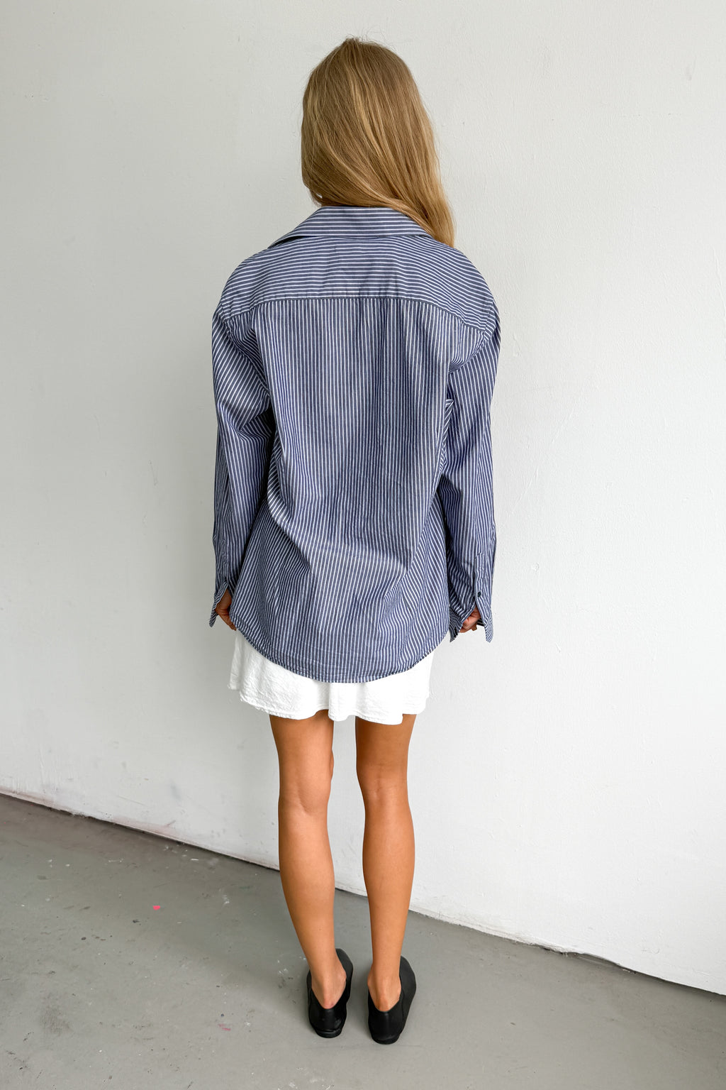 Blue Striped Shirt - Size L