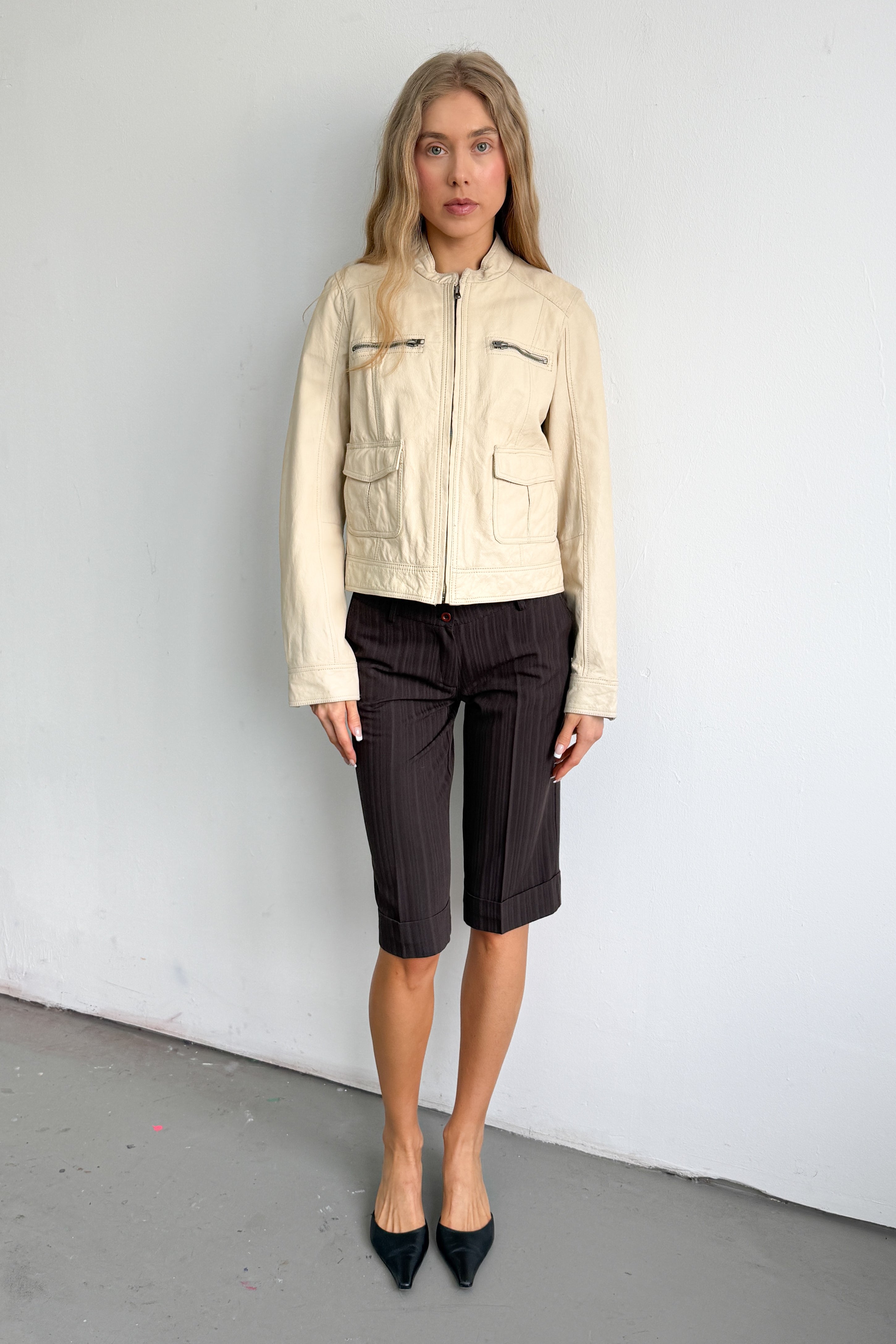 Leather Jacker Butter Yellow - Size S