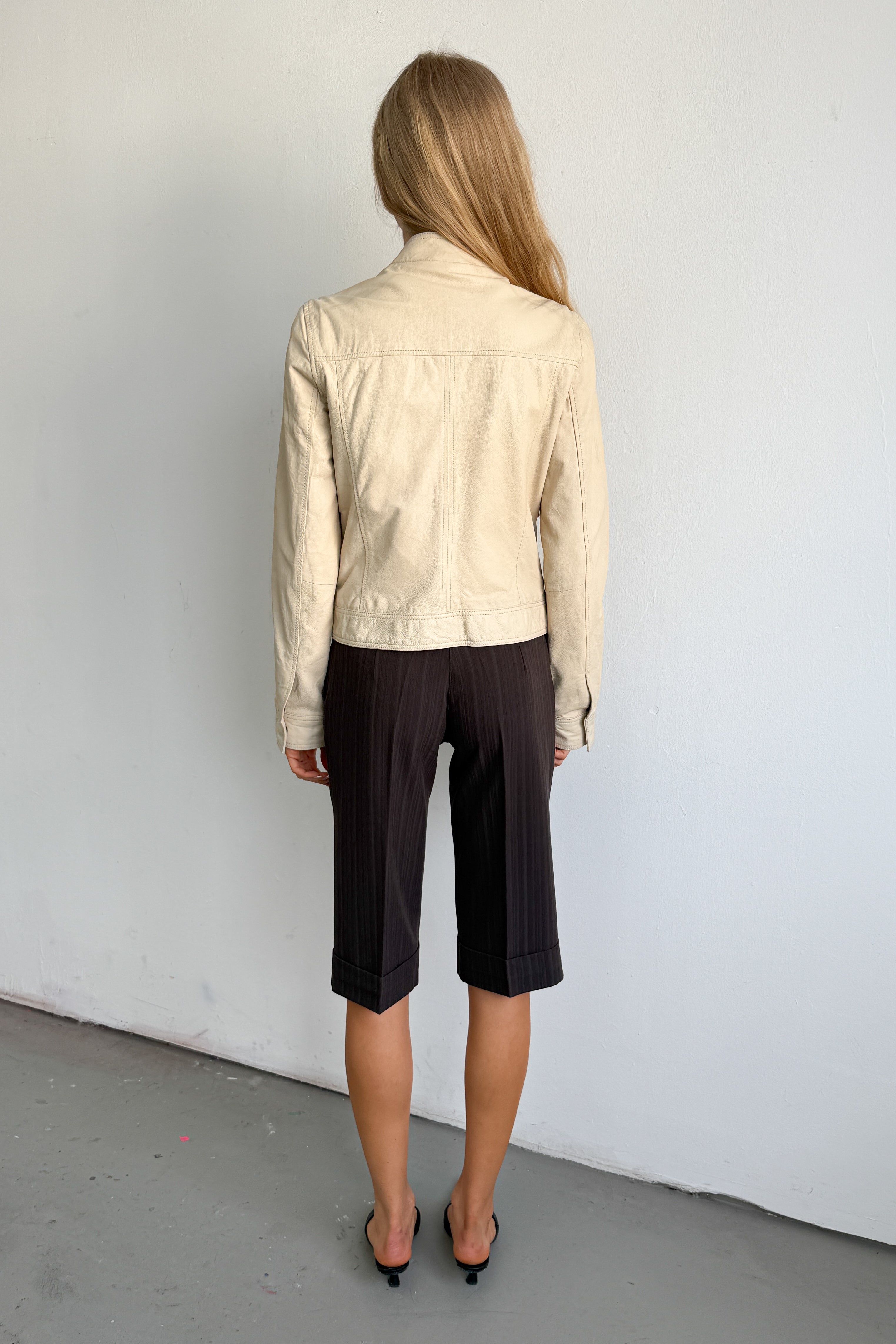 Leather Jacker Butter Yellow - Size S