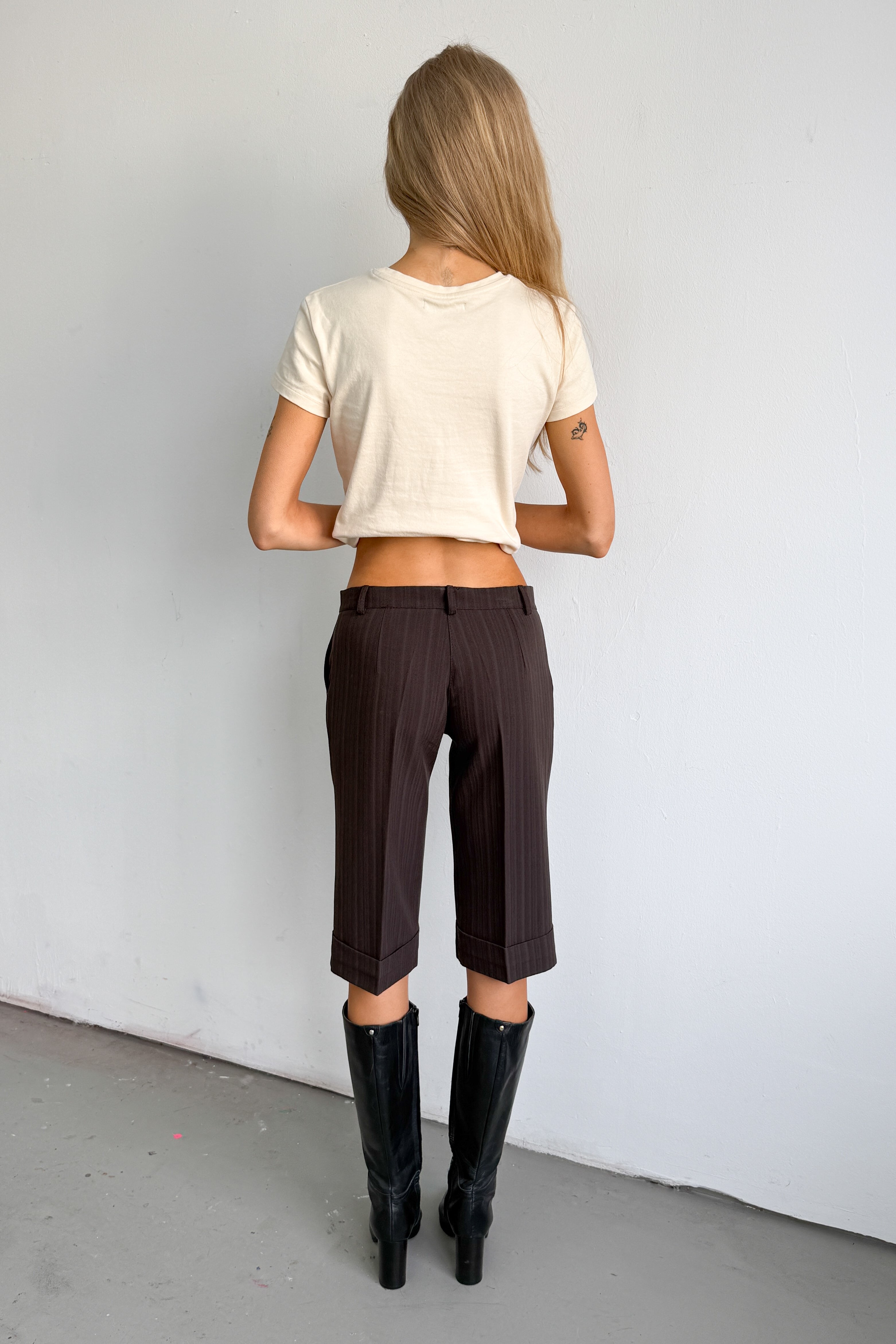 Brown Short Pantalon Low Waist - Size XS