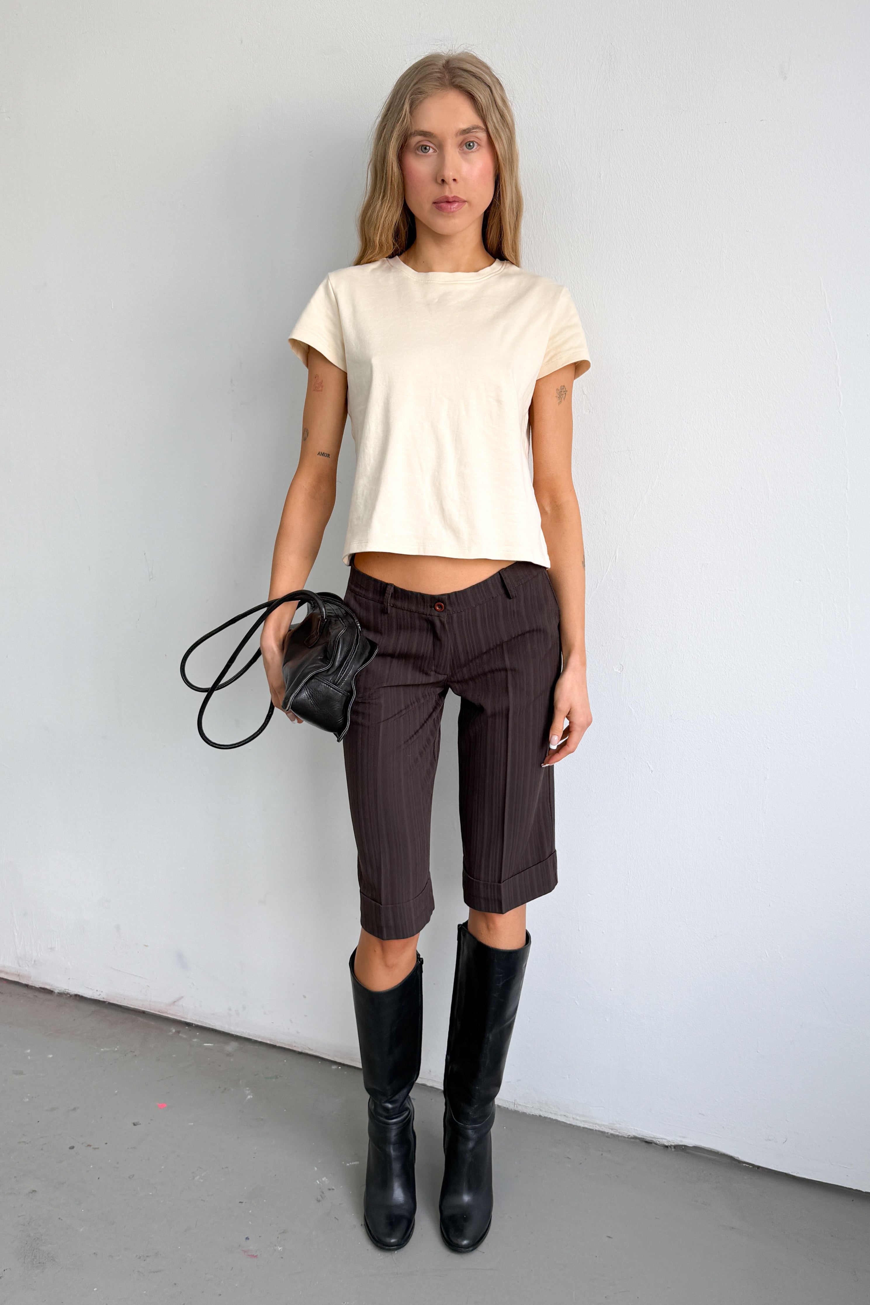 Butter Yellow Basic Jersey T-Shirt - Size S