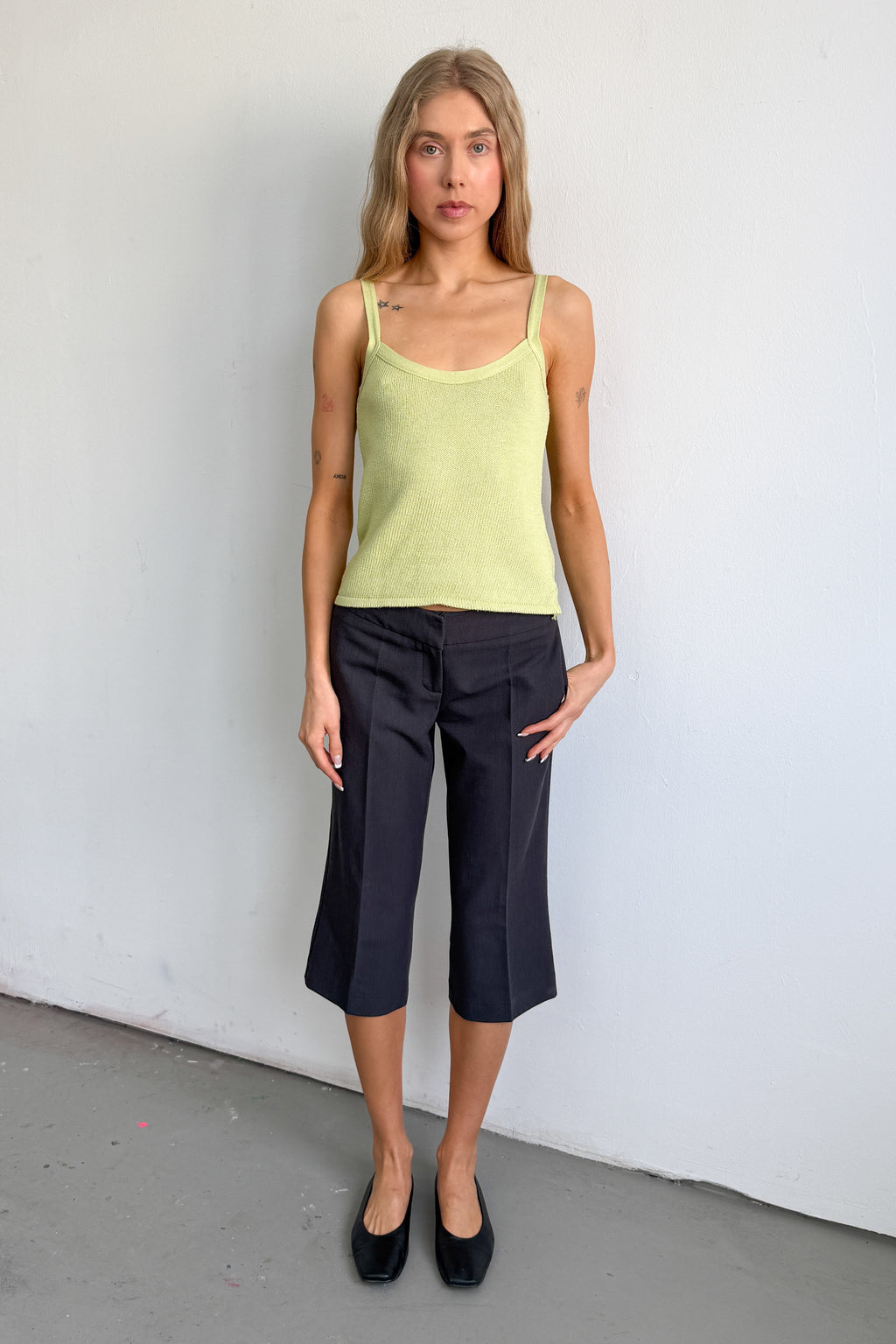 Grey Pantalon Capri - Size XS