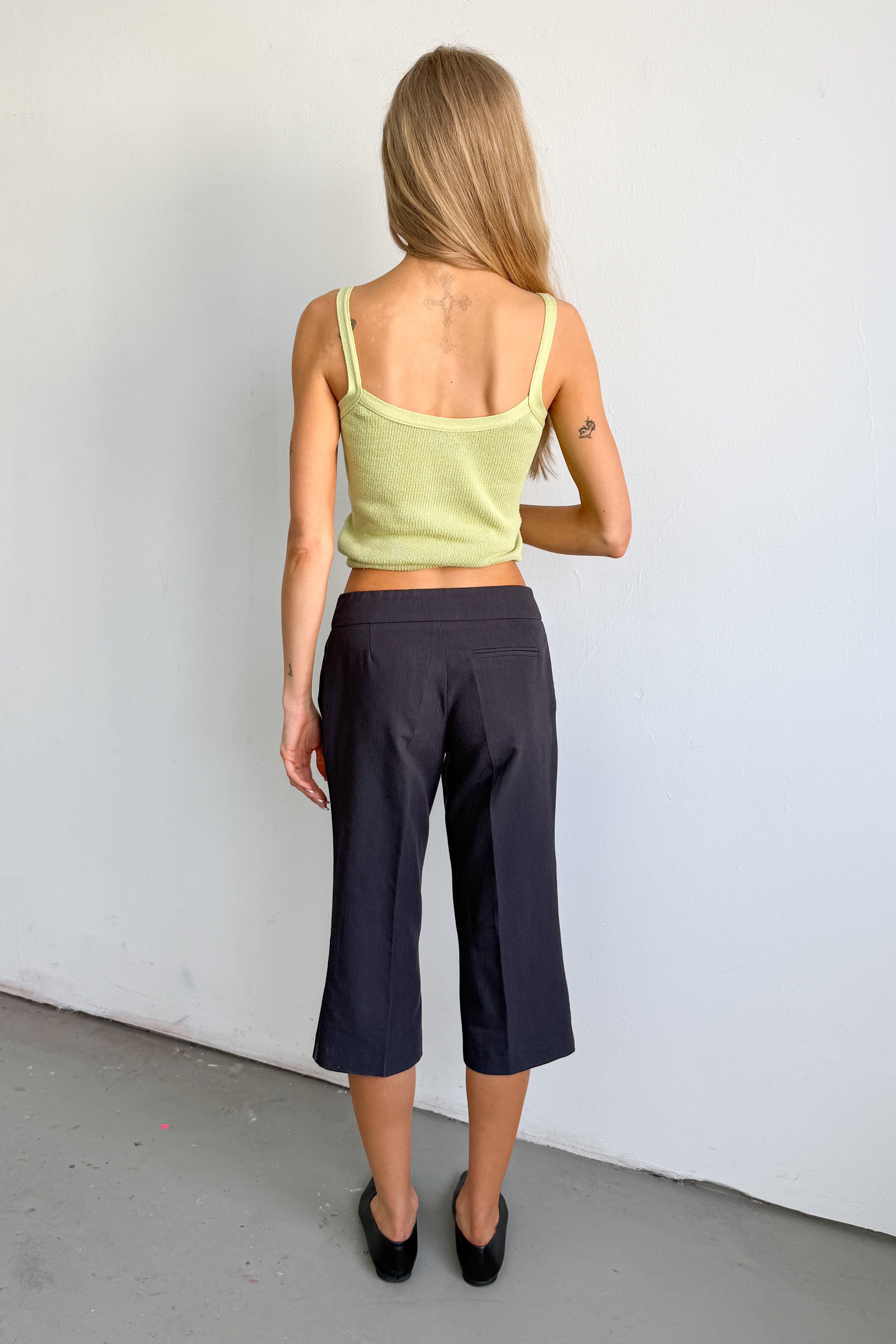 Grey Pantalon Capri - Size XS