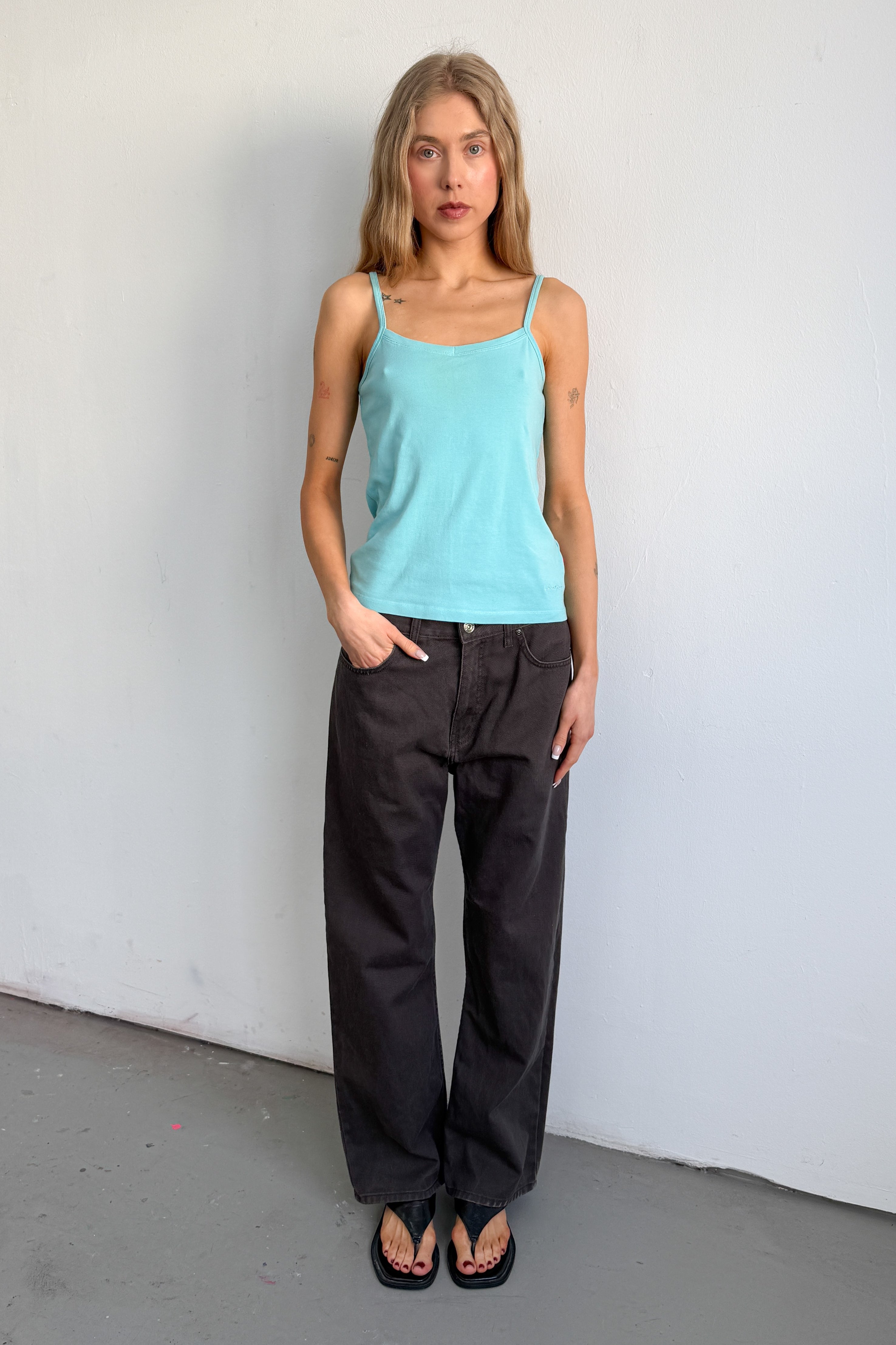 Strap Top Turquoise - Size S/M