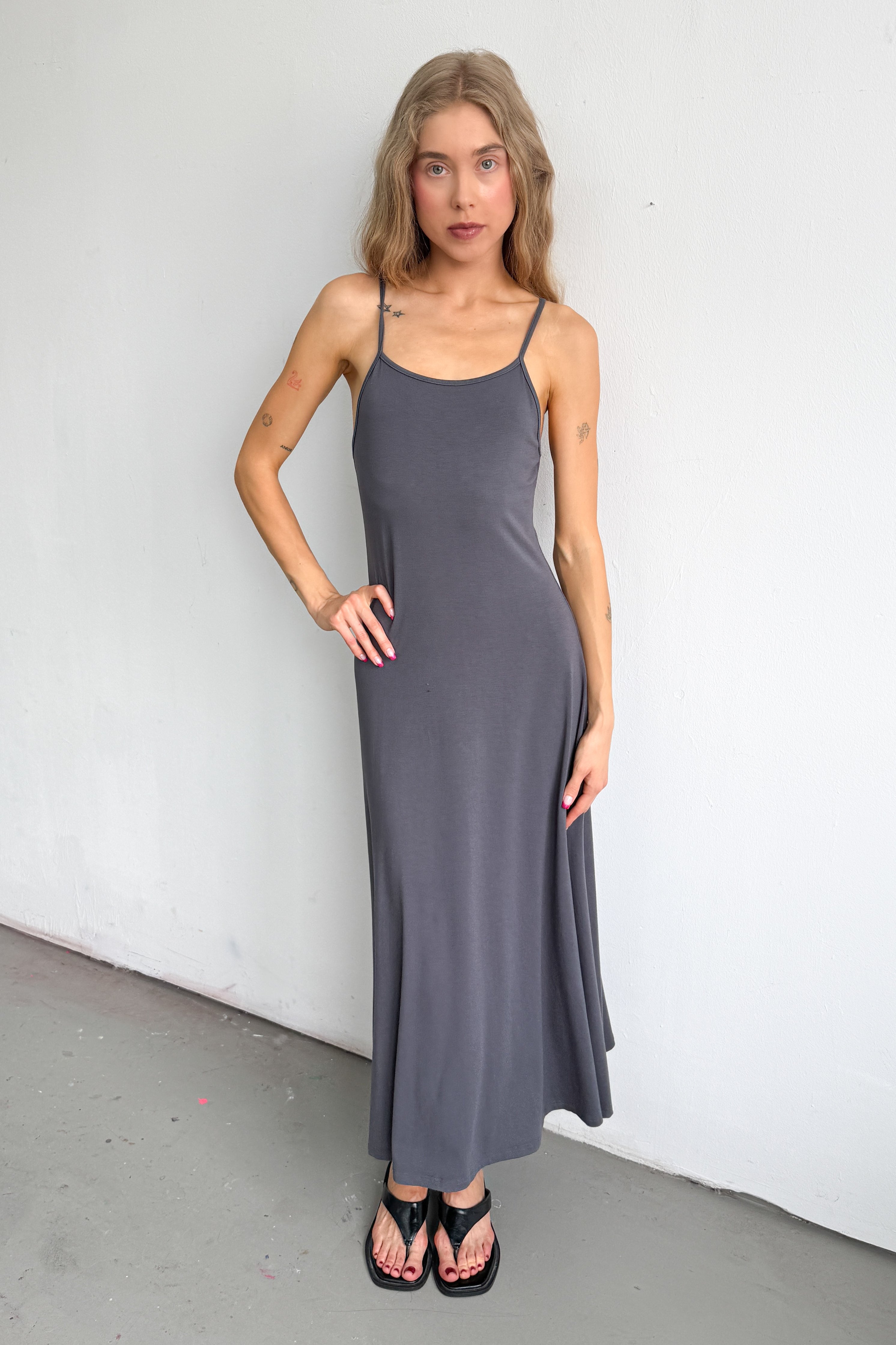 Grey Maxi Dress