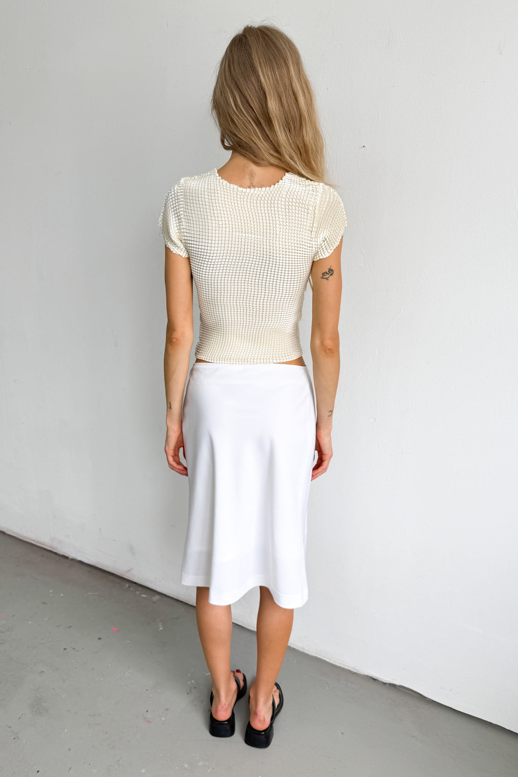 Yellow Top Short Sleeve Structured