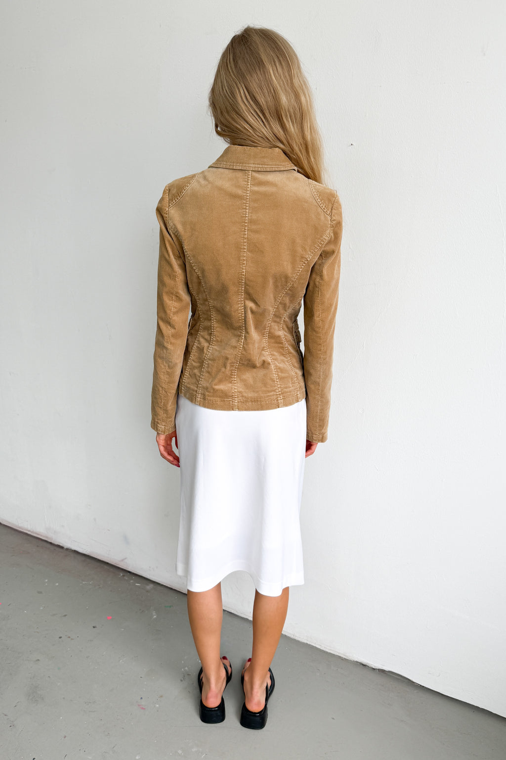 Beige Coduroy Blazer