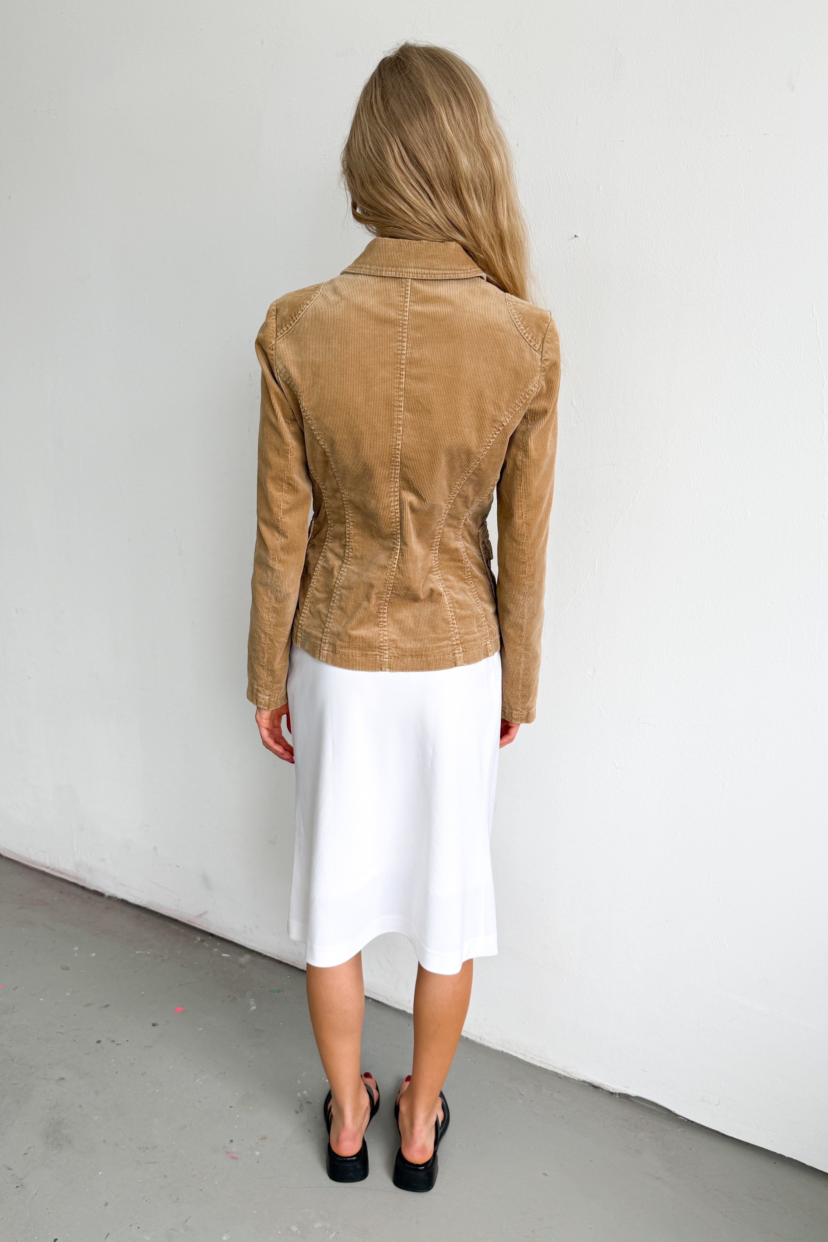 Beige Coduroy Blazer