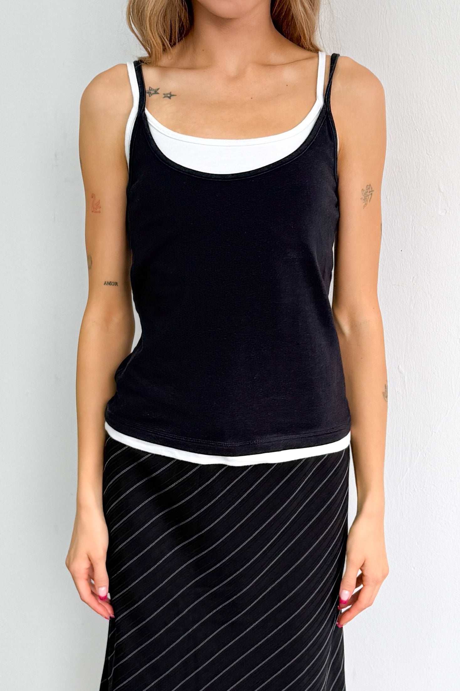 Double Layered Strap Top