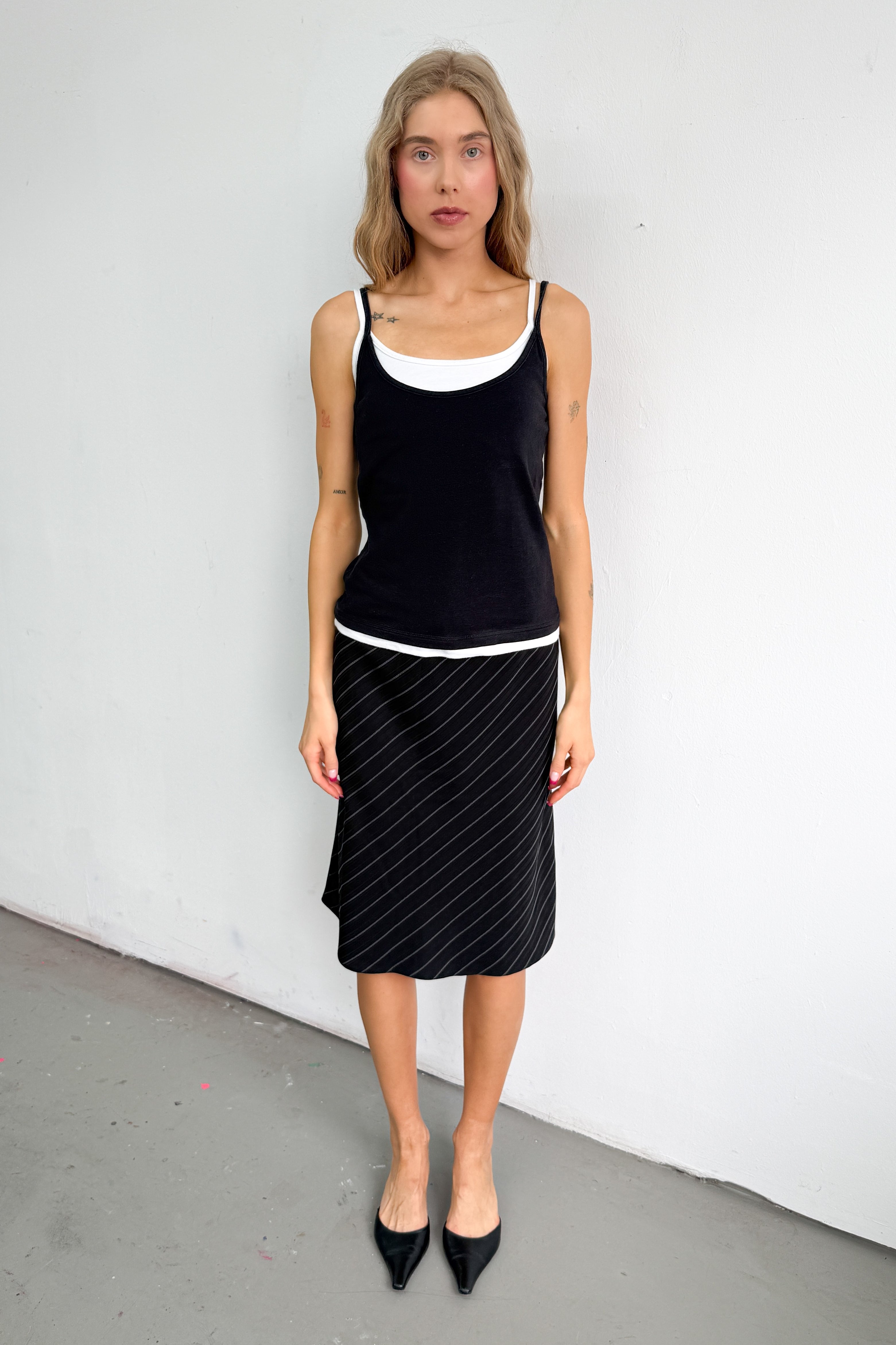 Double Layered Strap Top