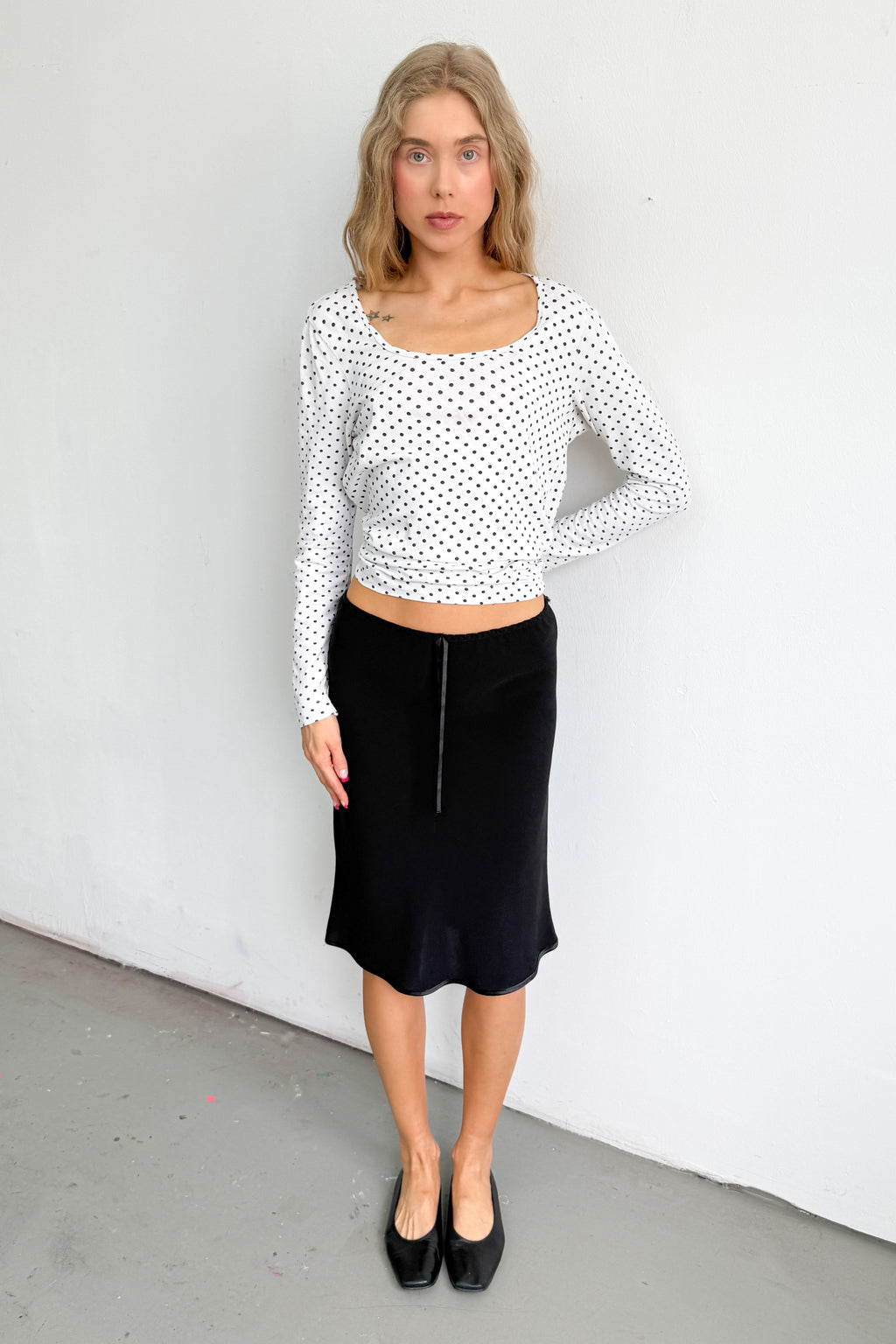 Black Midi Skirt
