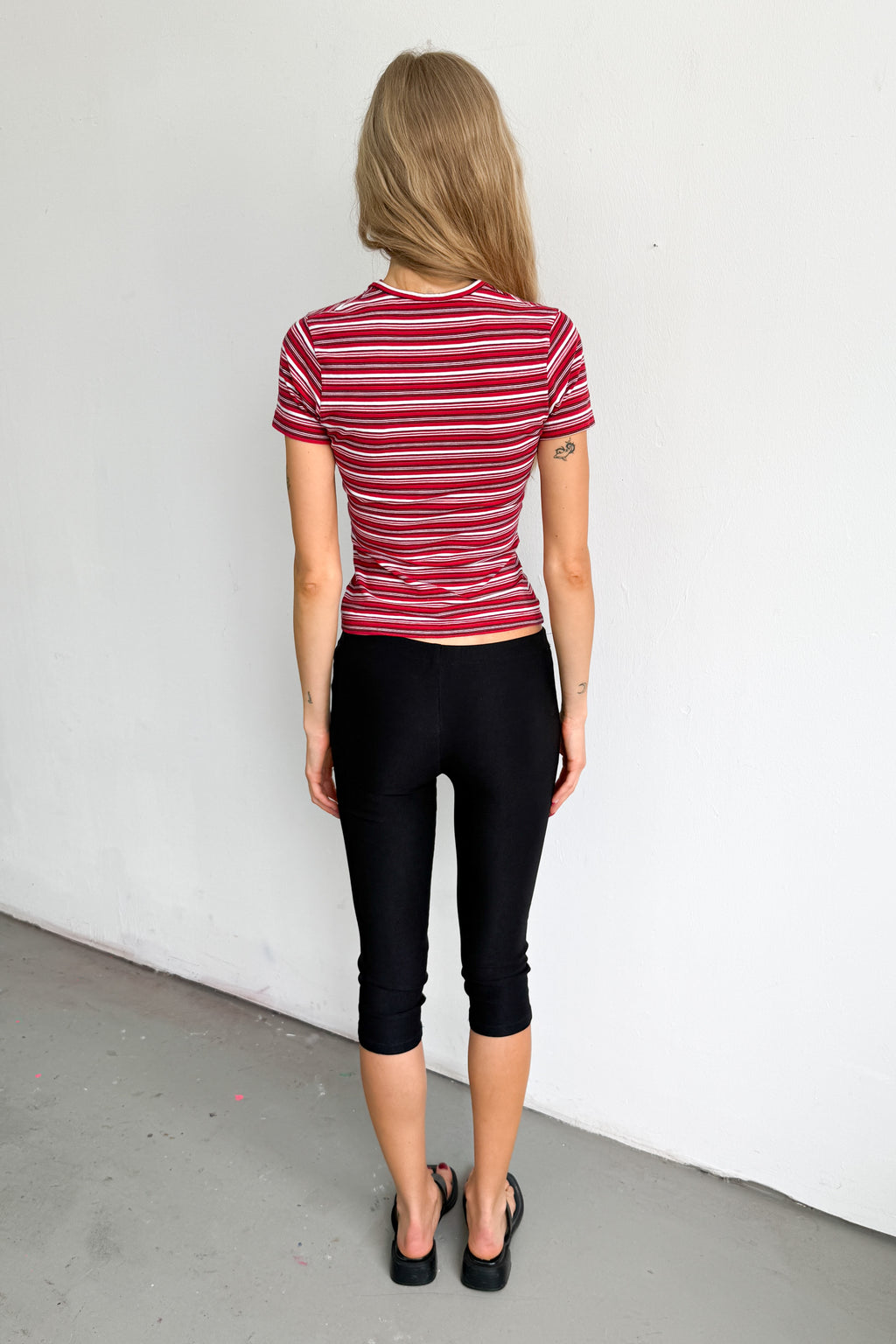 Red Pink Striped TShirt