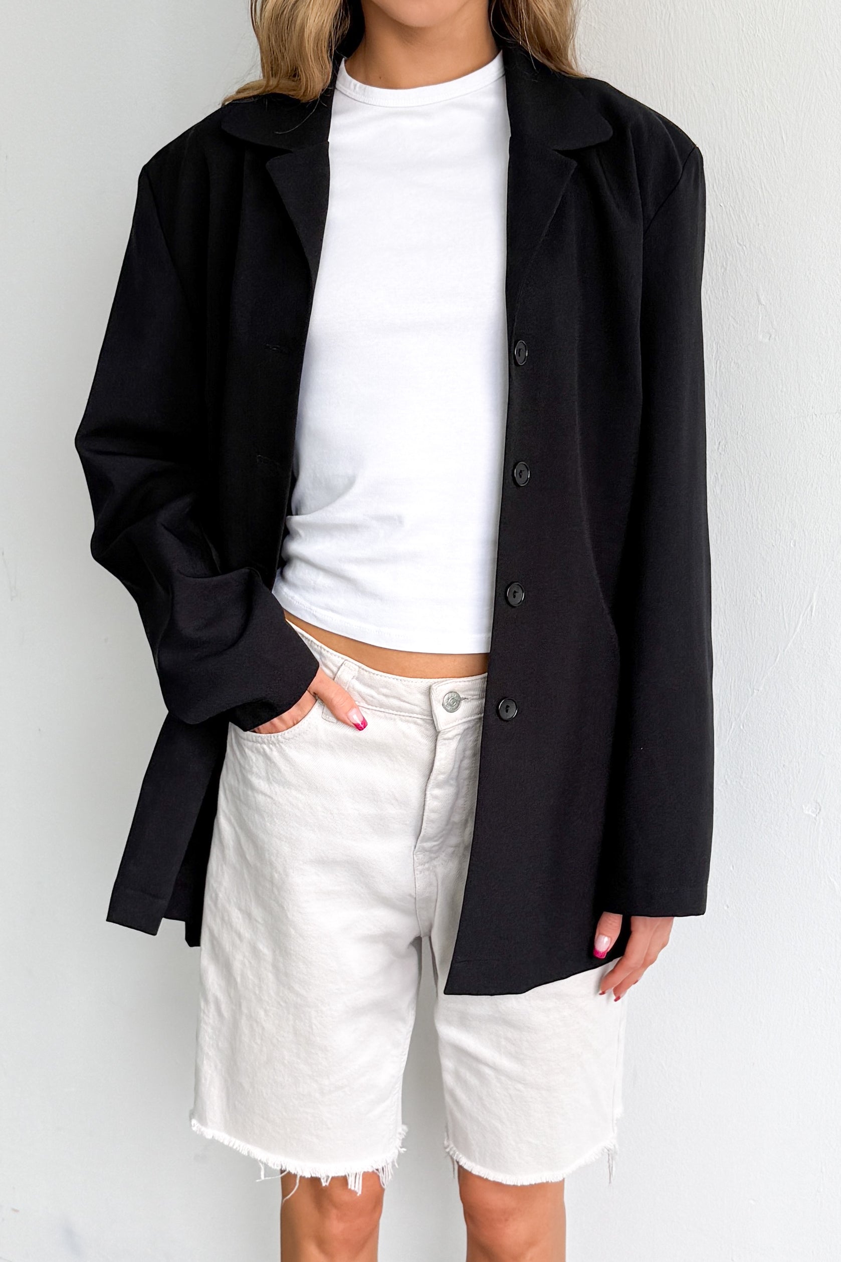 Black Thin Blazer
