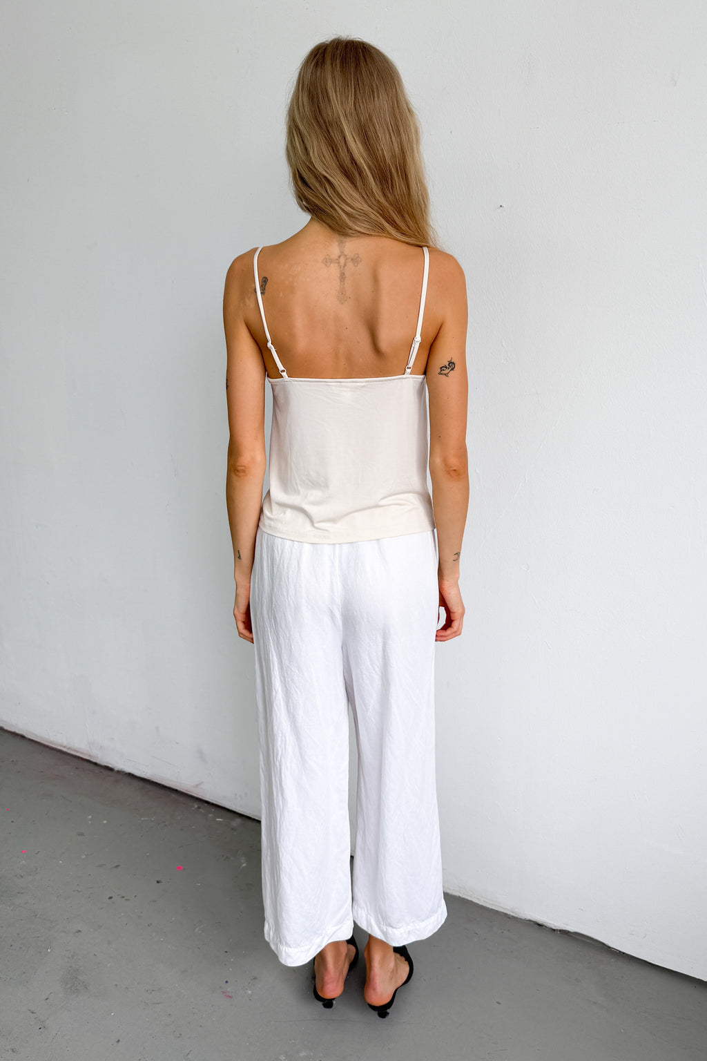 Light Yellow Top Strap Ruffle