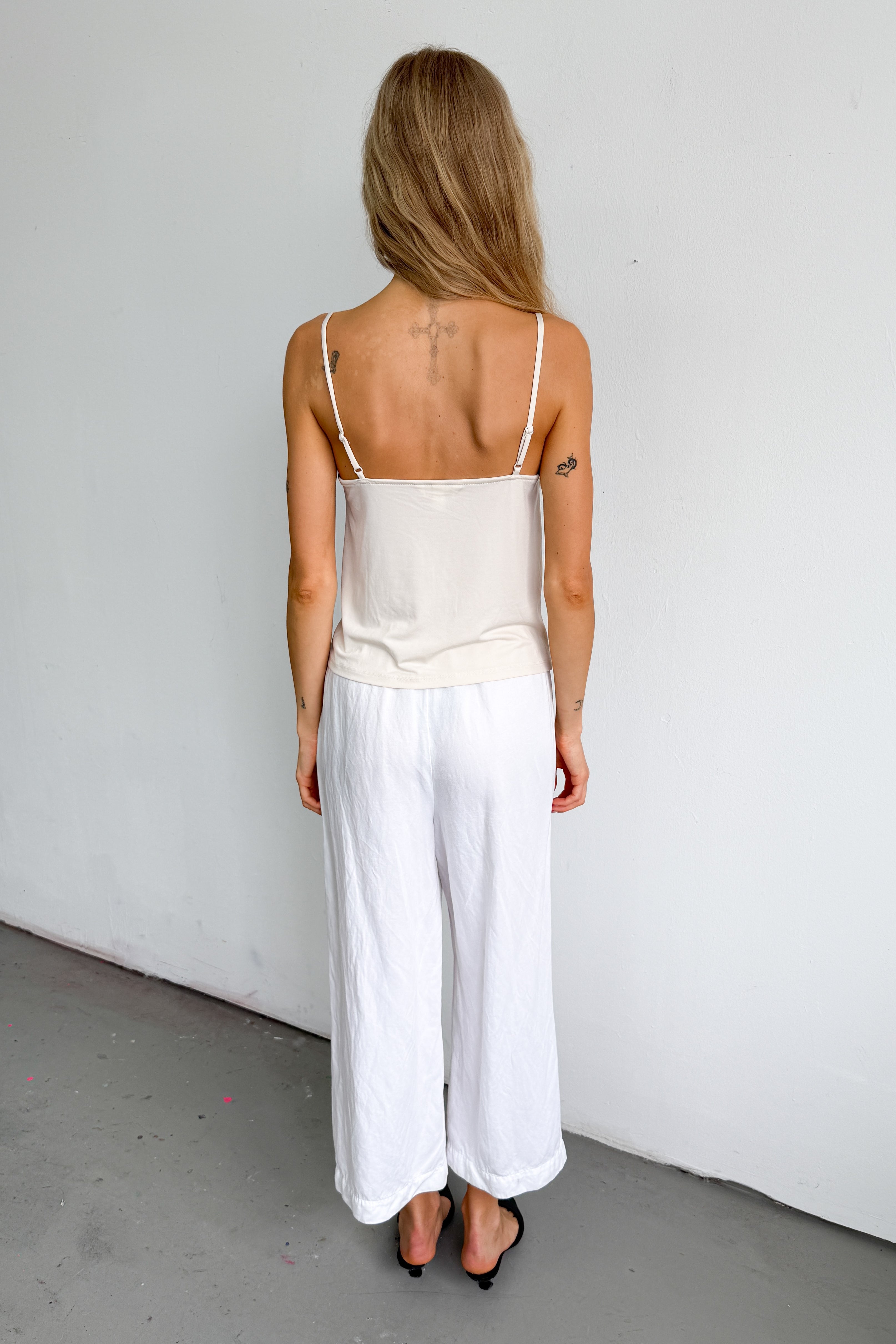 Light Yellow Top Strap Ruffle