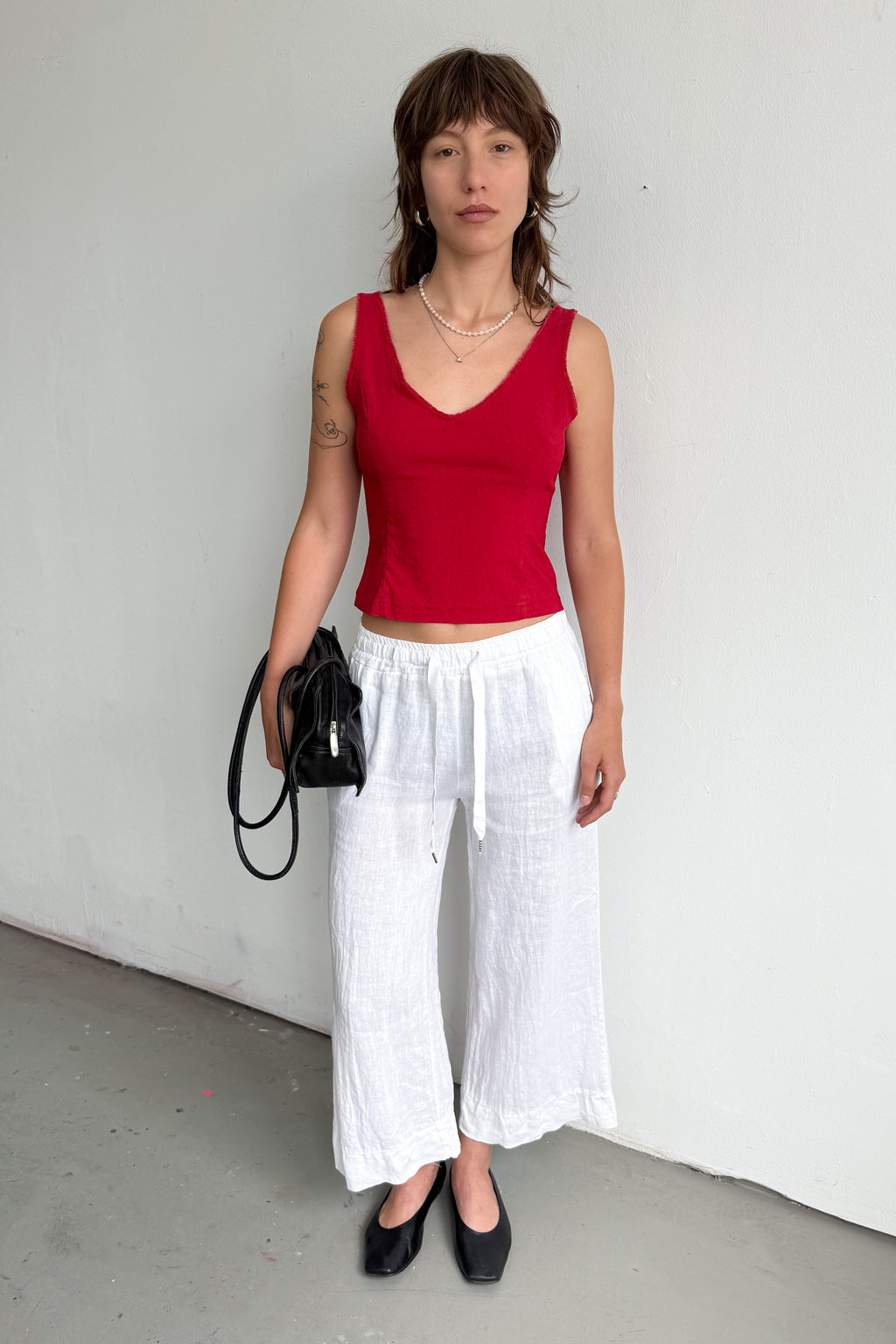 Top Red VNeck - Size S/M