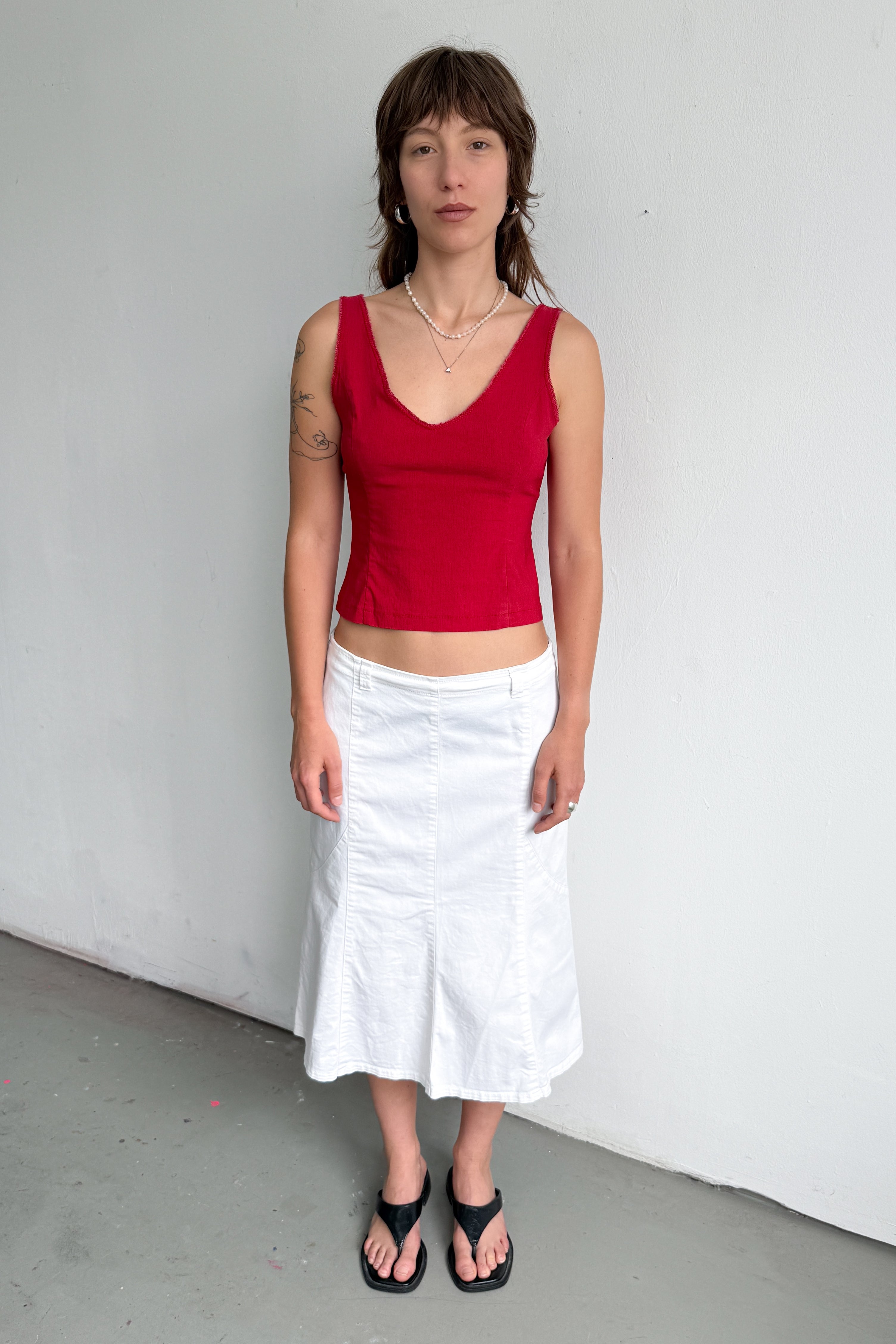 White Skirt Loops - Size L