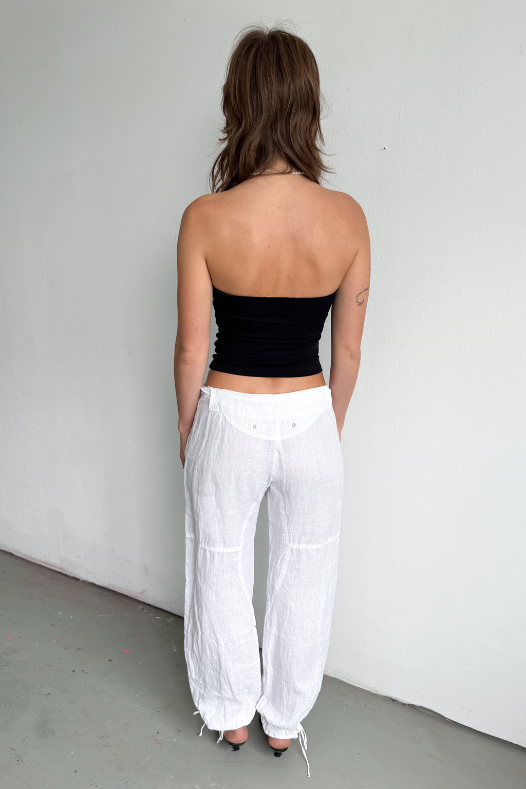 White Linen Pants 3 Ways To Wear - Size L