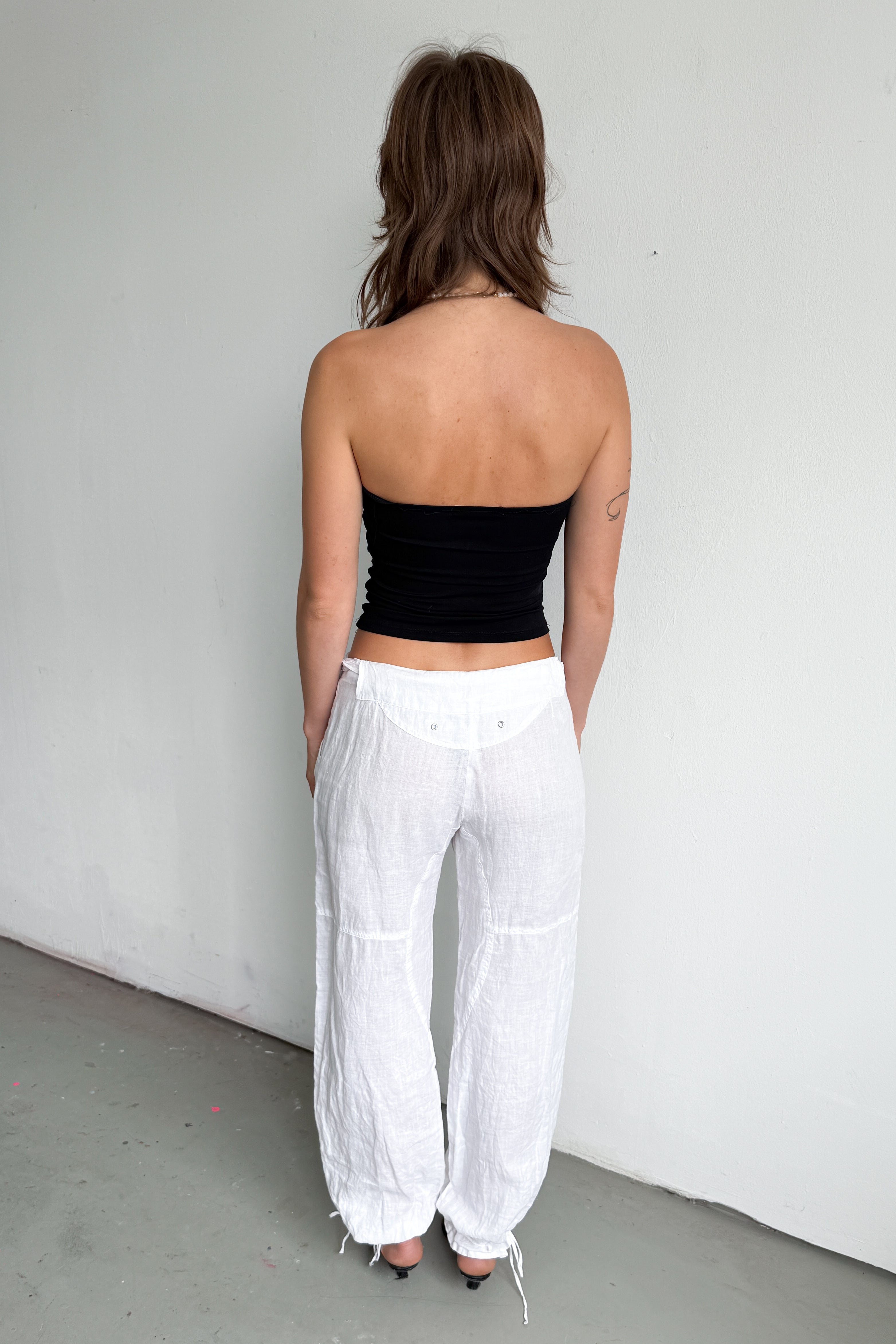White Linen Pants 3 Ways To Wear - Size L