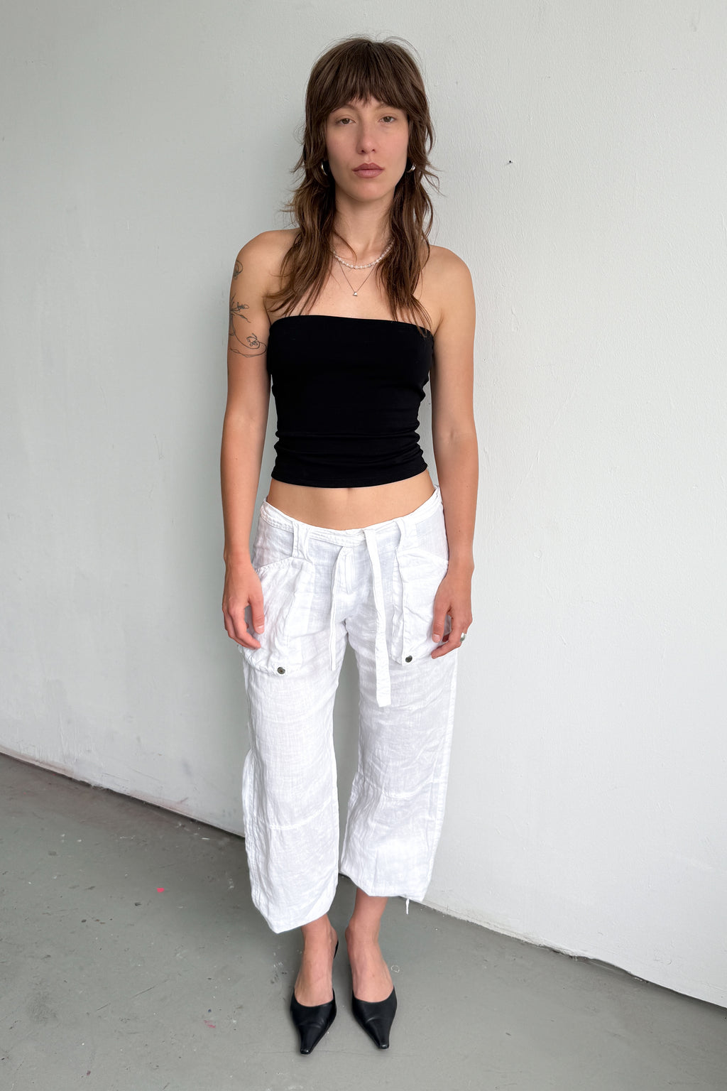 White Linen Pants 3 Ways To Wear - Size L