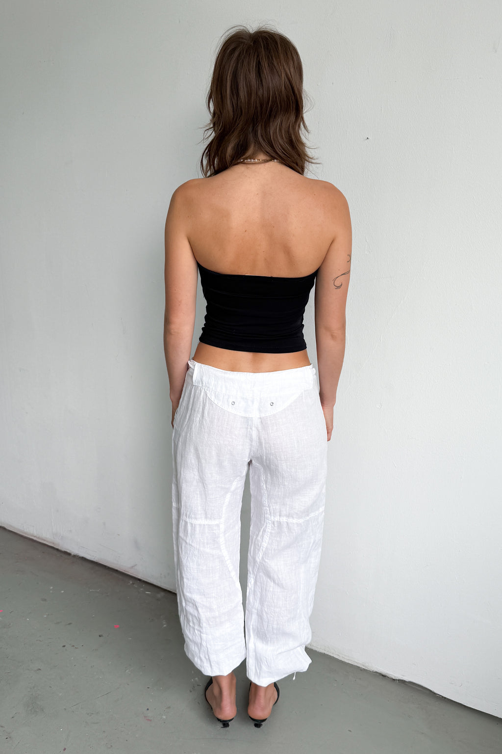 White Linen Pants 3 Ways To Wear - Size L