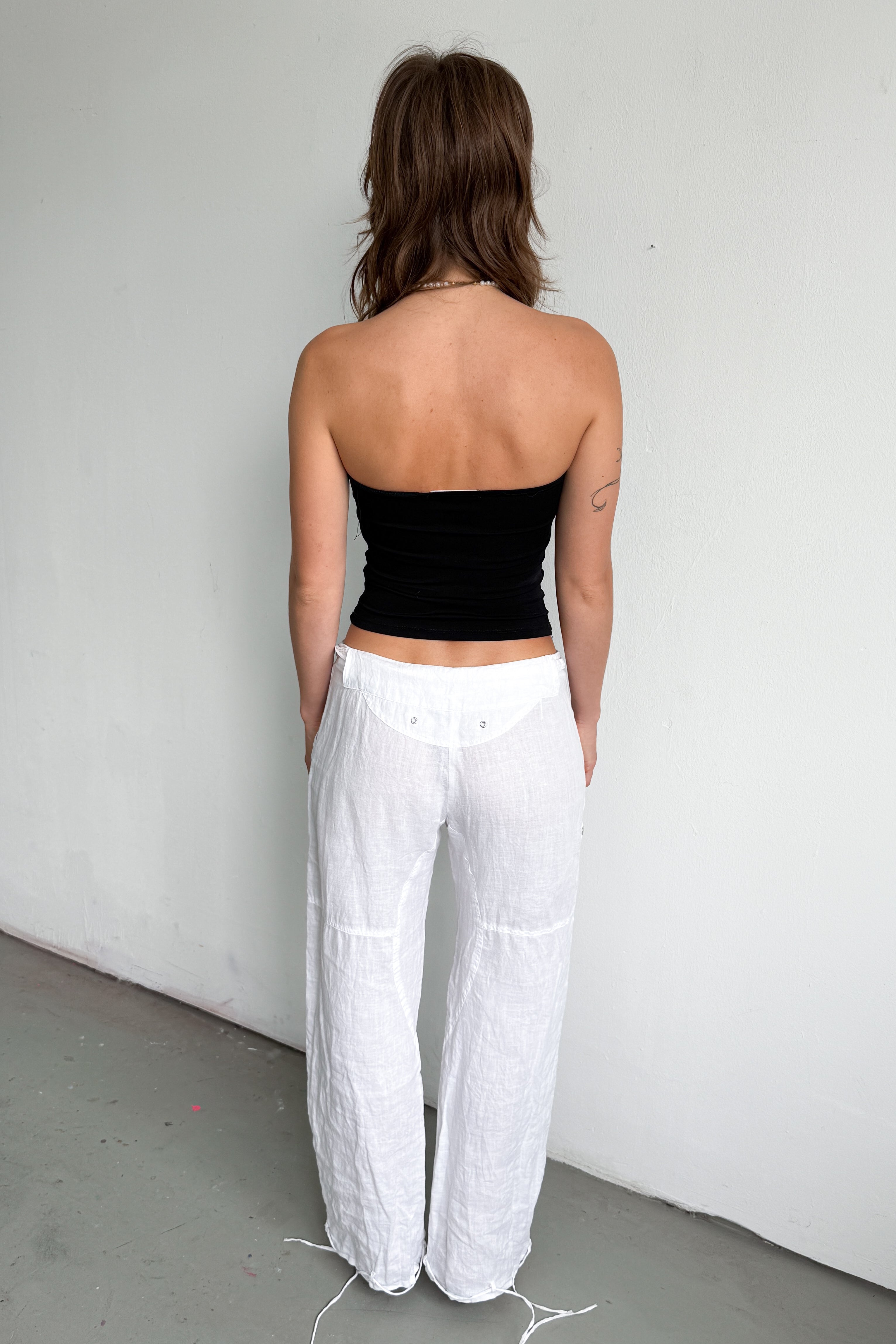 White Linen Pants 3 Ways To Wear - Size L