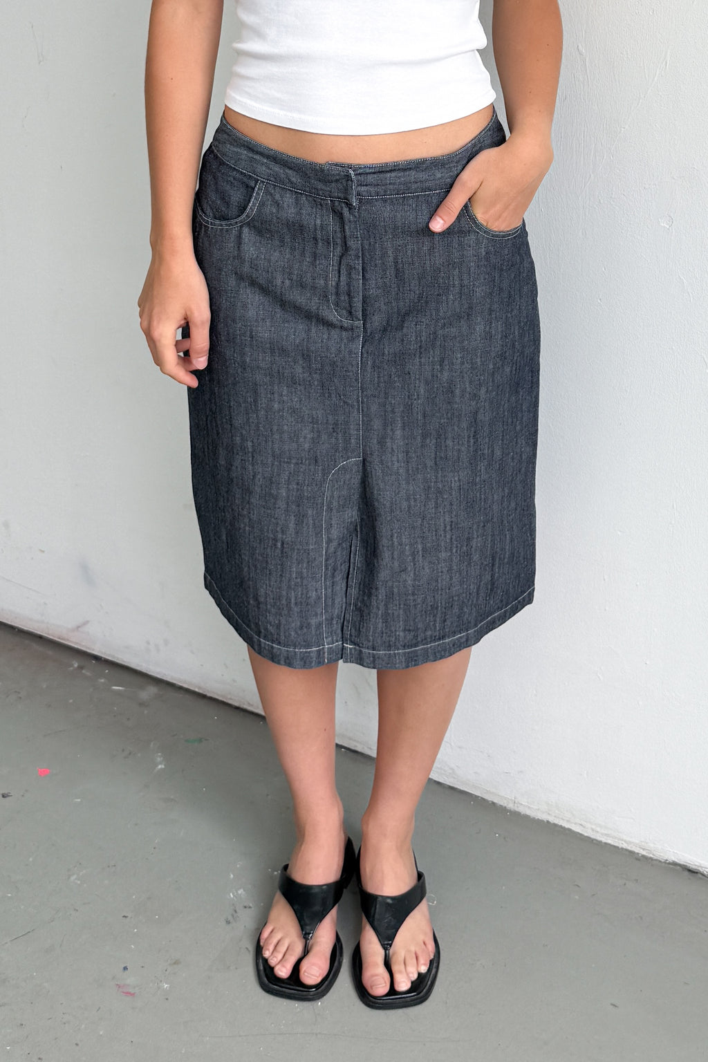 Denim Skirt Contract Stiching