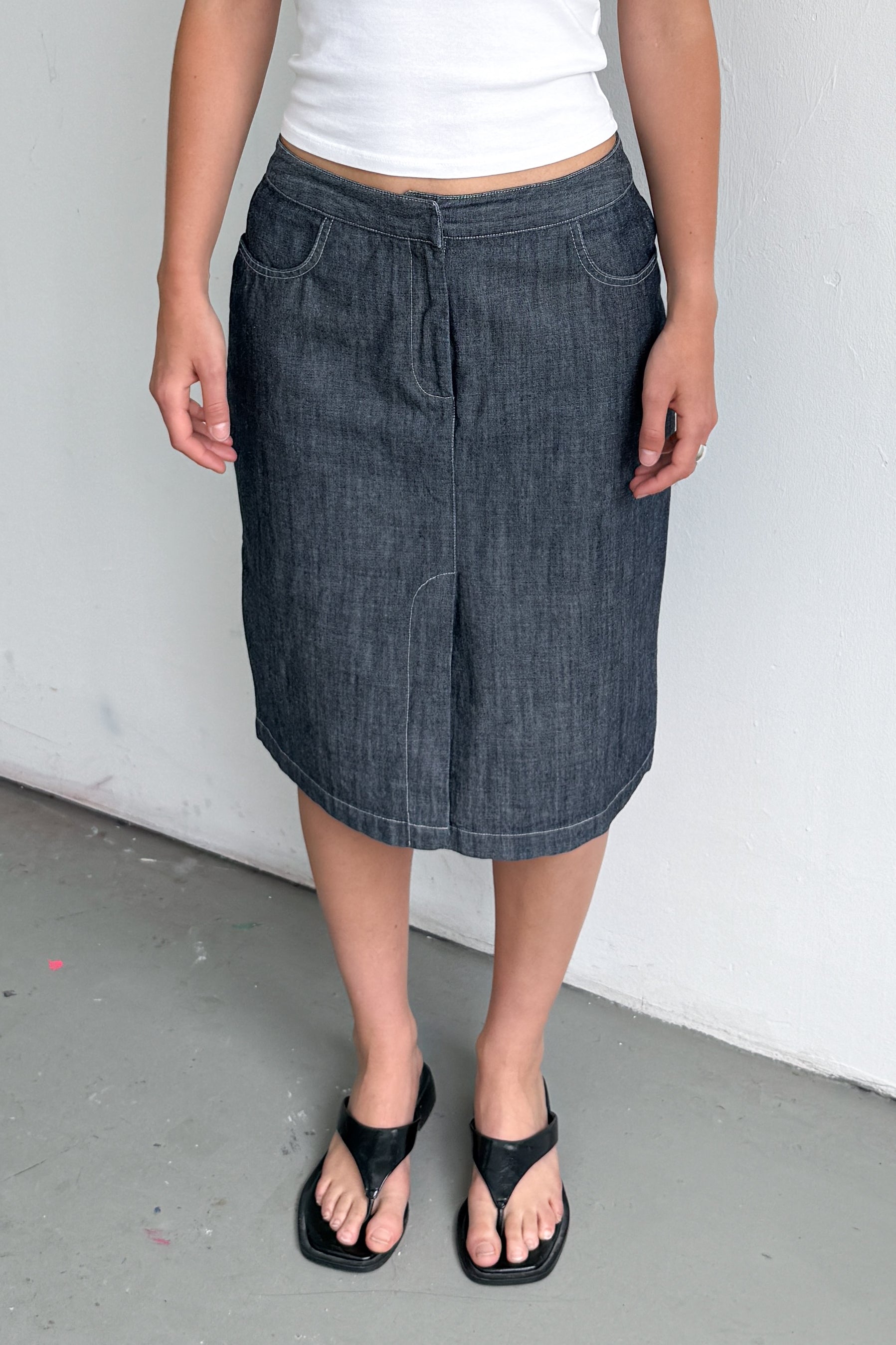 Denim Skirt Contract Stiching