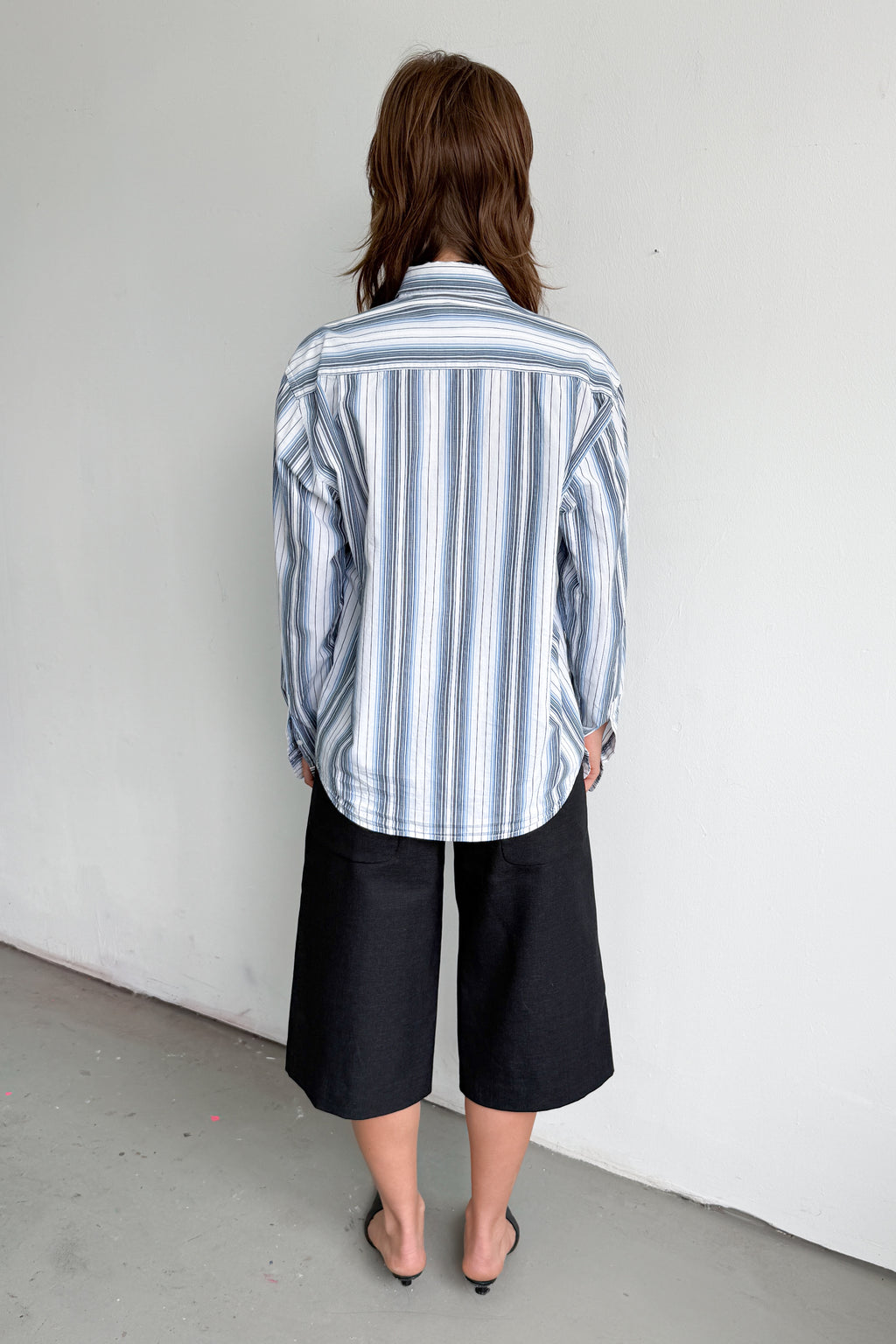 Grey Shirt Striped Men - Size M/L