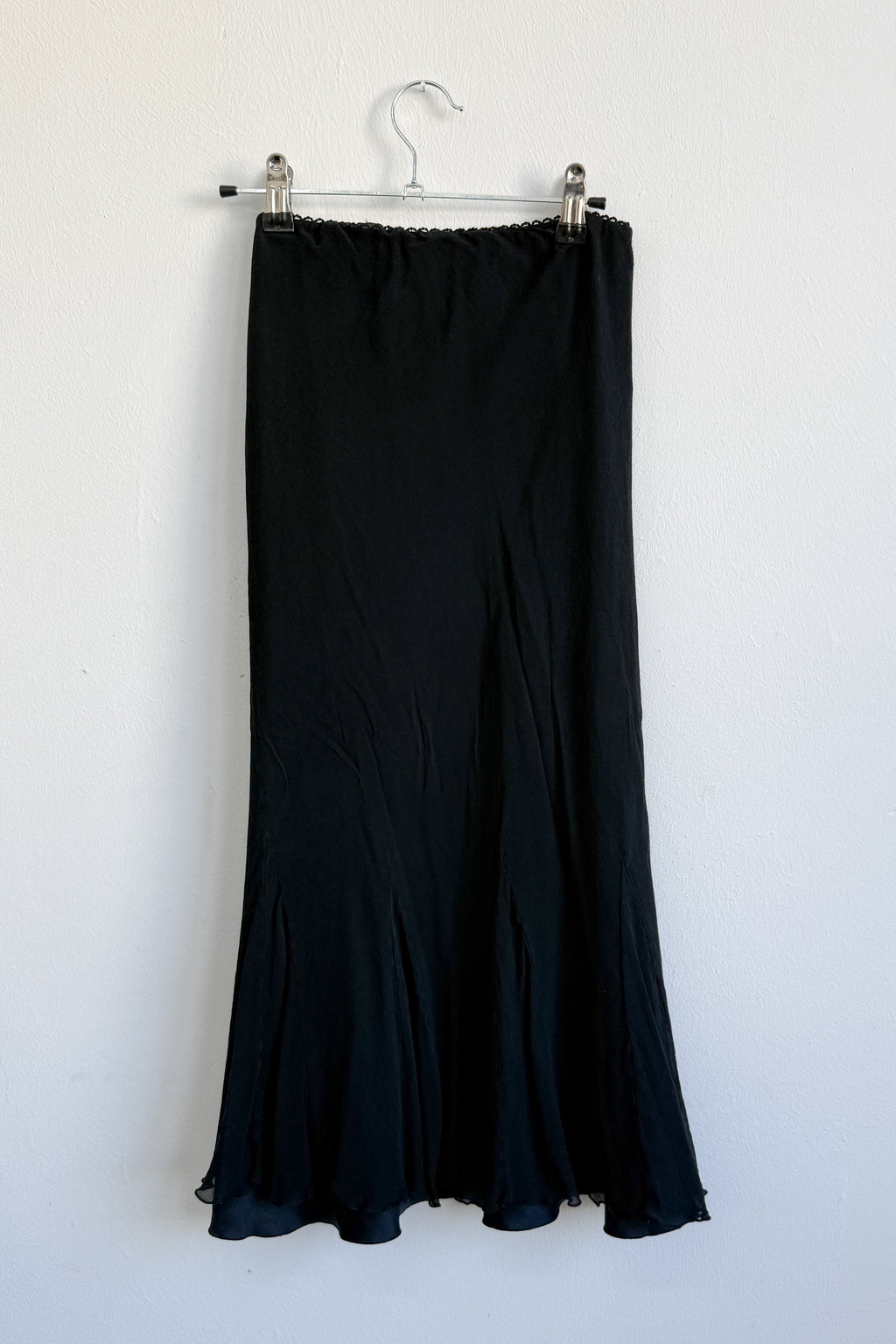 Black Skirt Silk