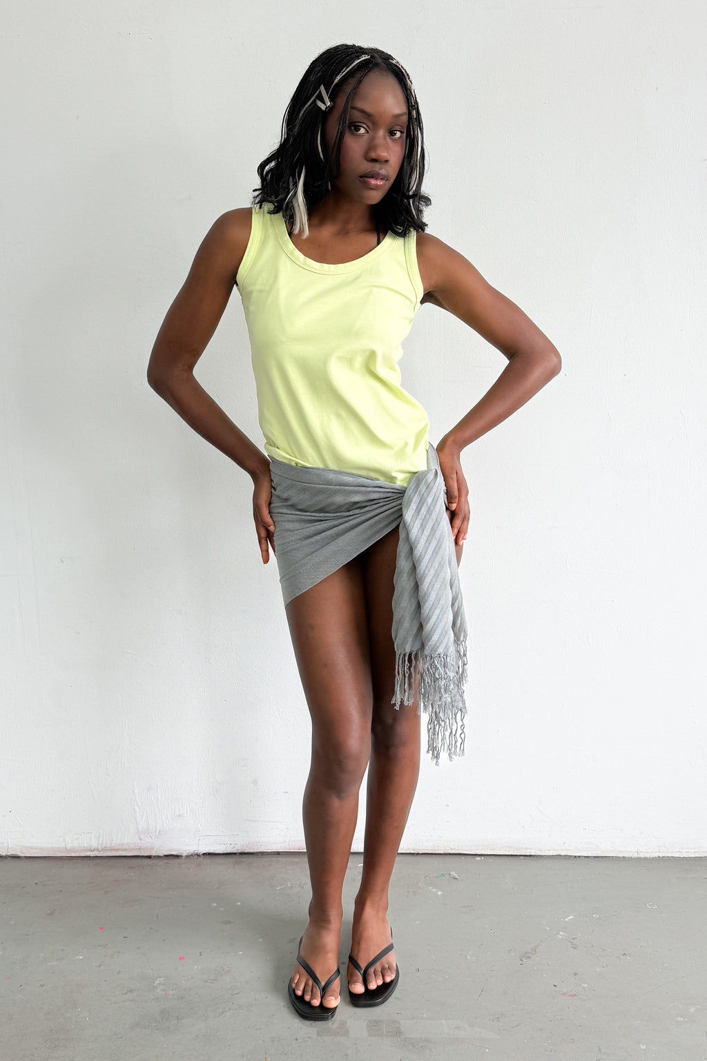 Tank Top Bright Yellow/Green -
