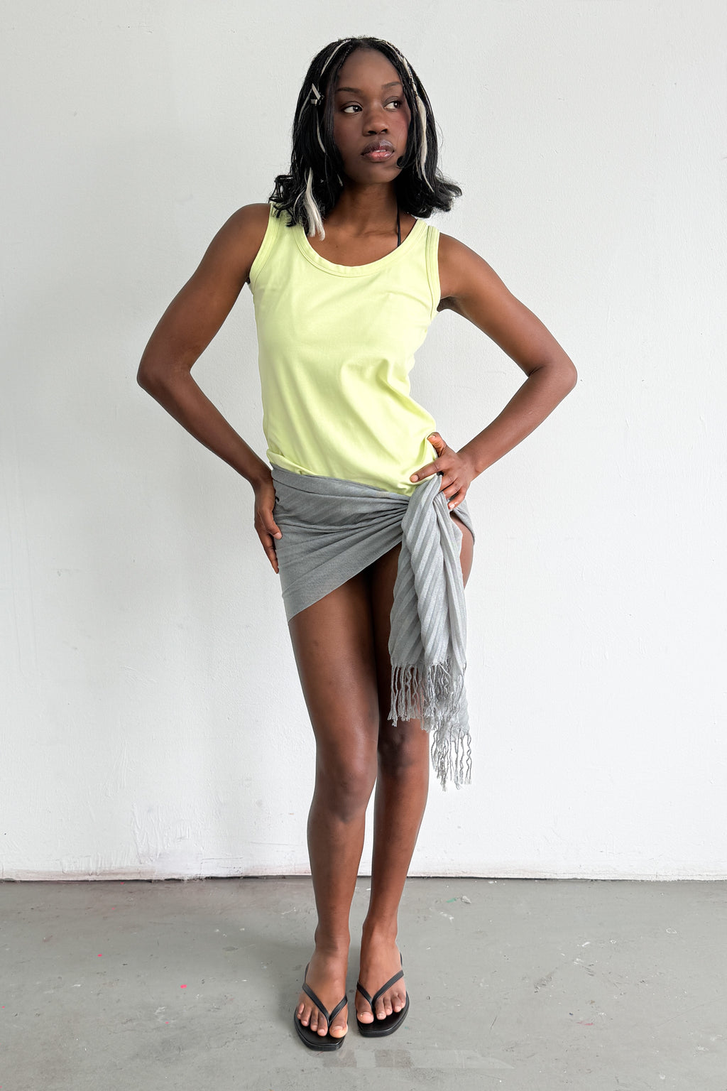Tank Top Bright Yellow/Green -