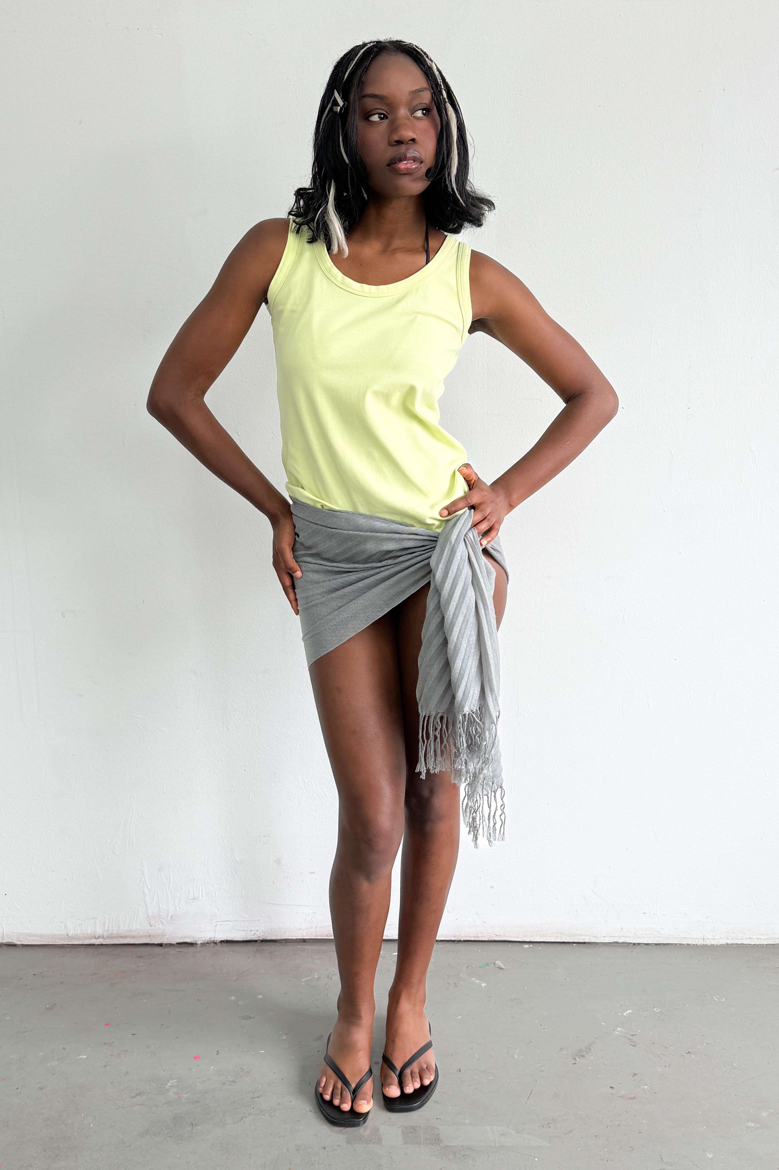 Tank Top Bright Yellow/Green -