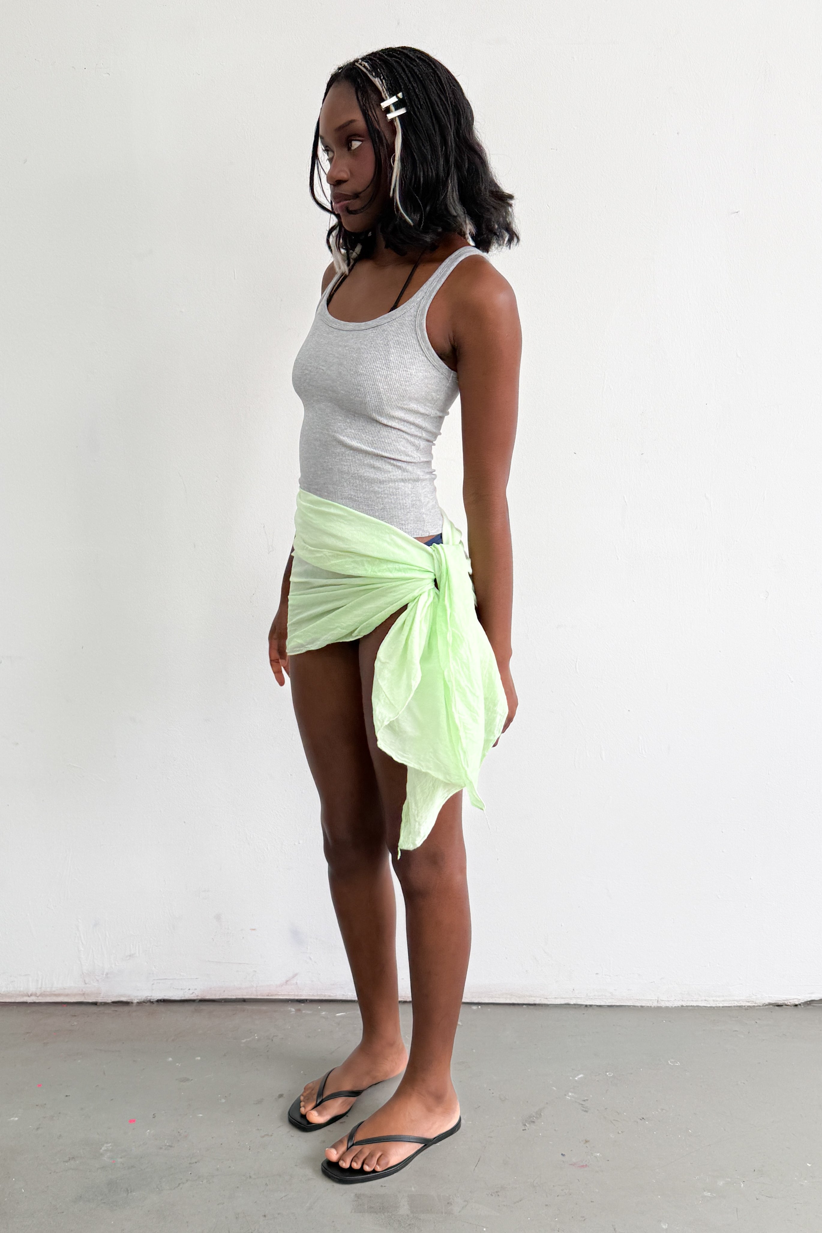 Hip Scarf Bright Light Green