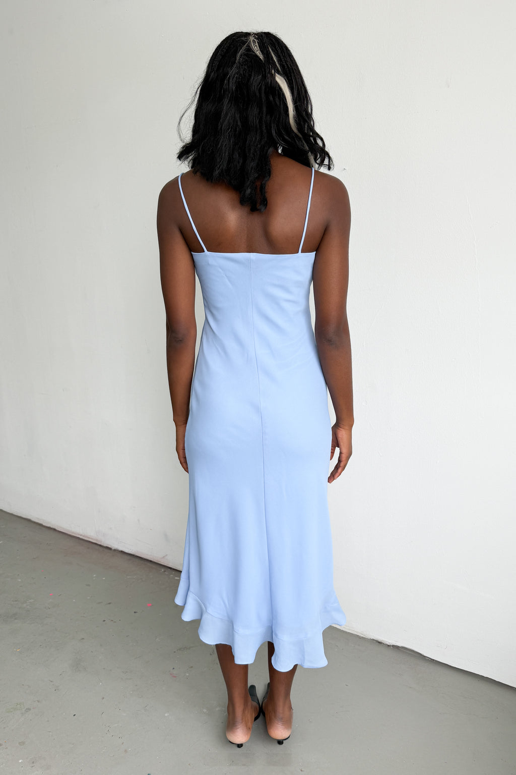 Light Blue Summer Dress Midi
