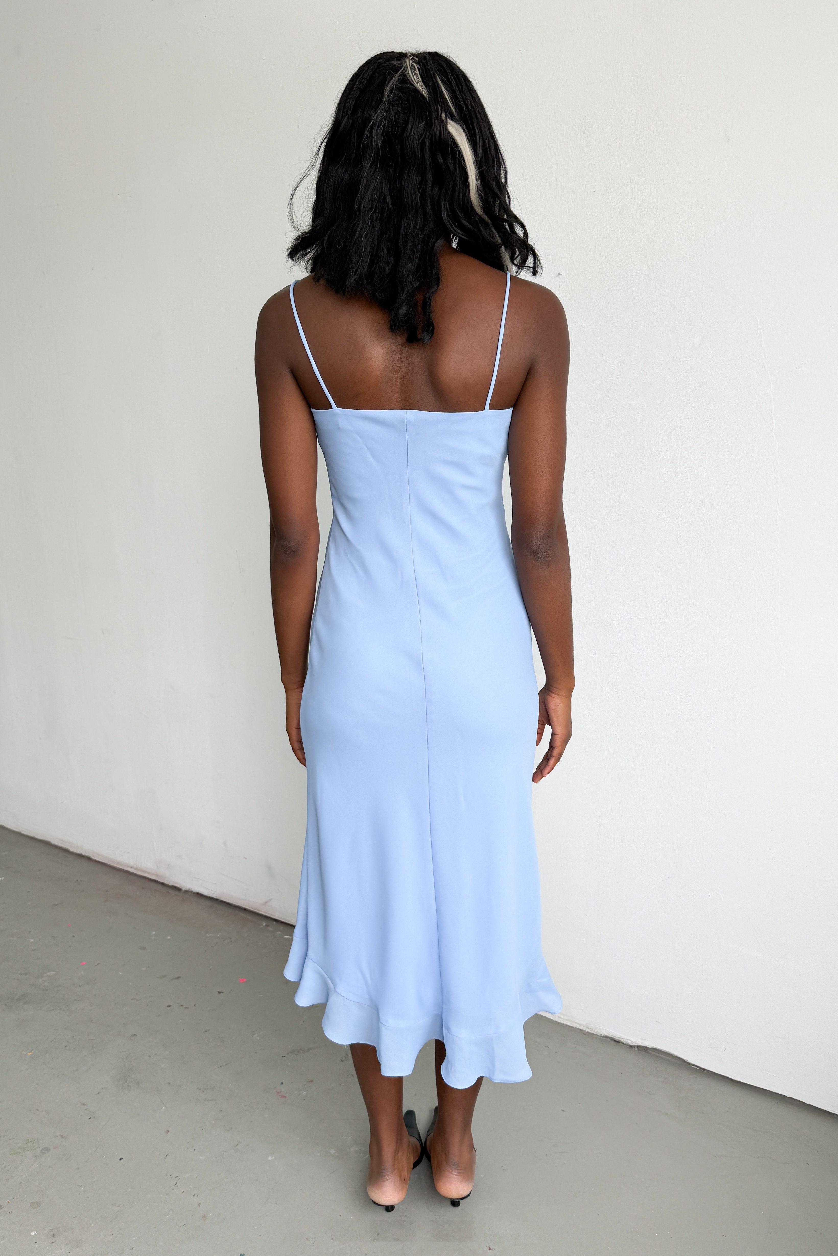 Light Blue Summer Dress Midi