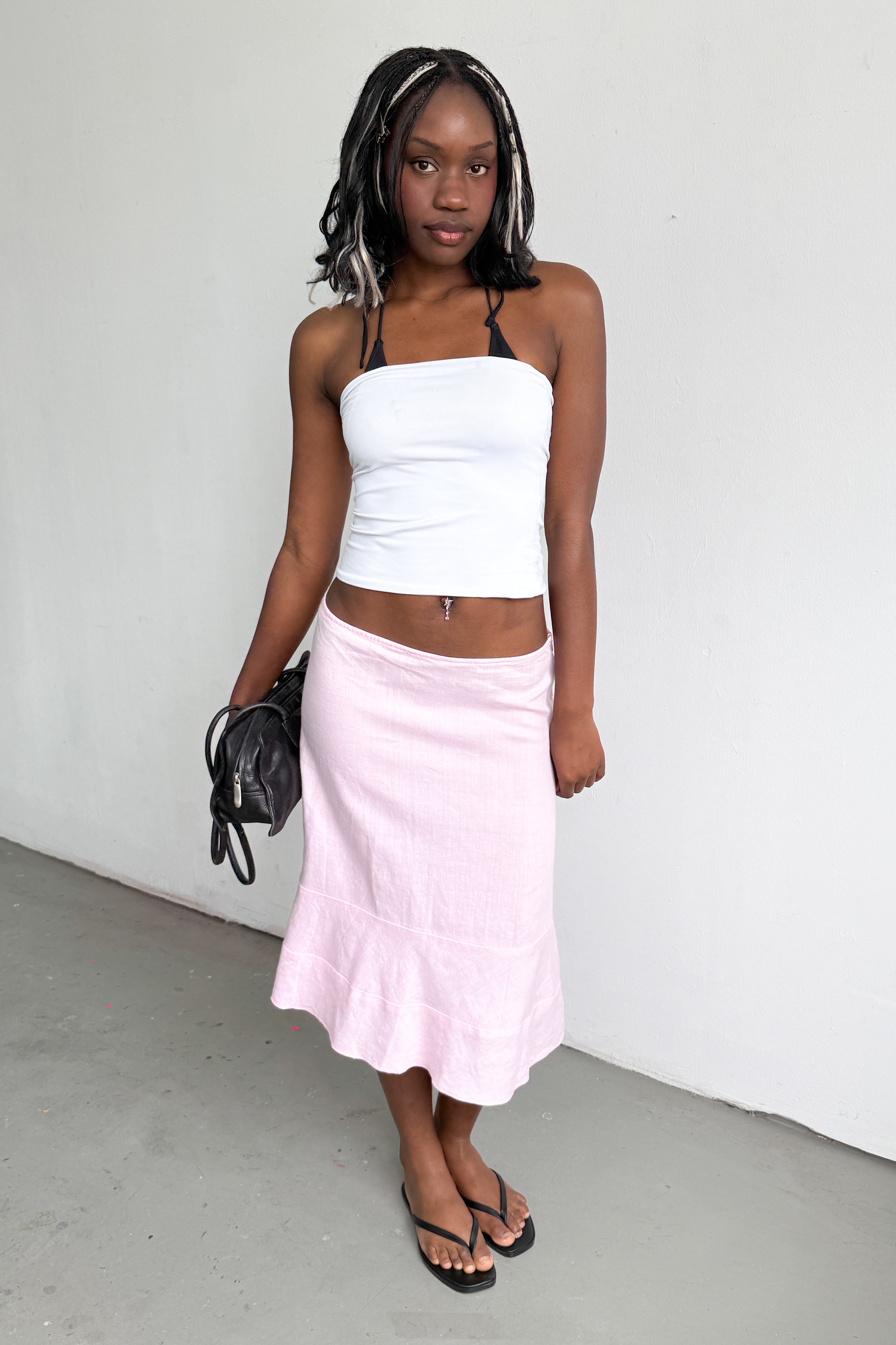 Pink Skirt Cotton/Linen